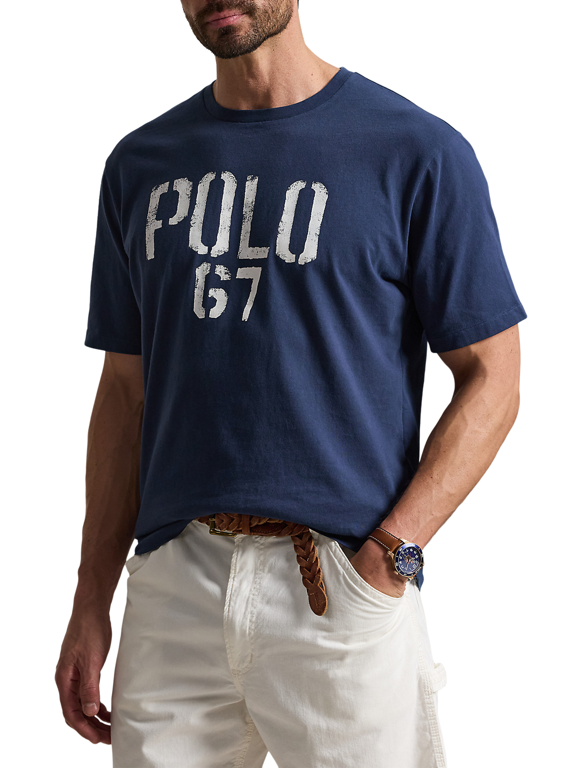 未使用　Ralph Lauren Polo 67 刺繍　Tシャツ Big + Tall | Polo Ralph Lauren Polo 67 Graphic Tee | DXL