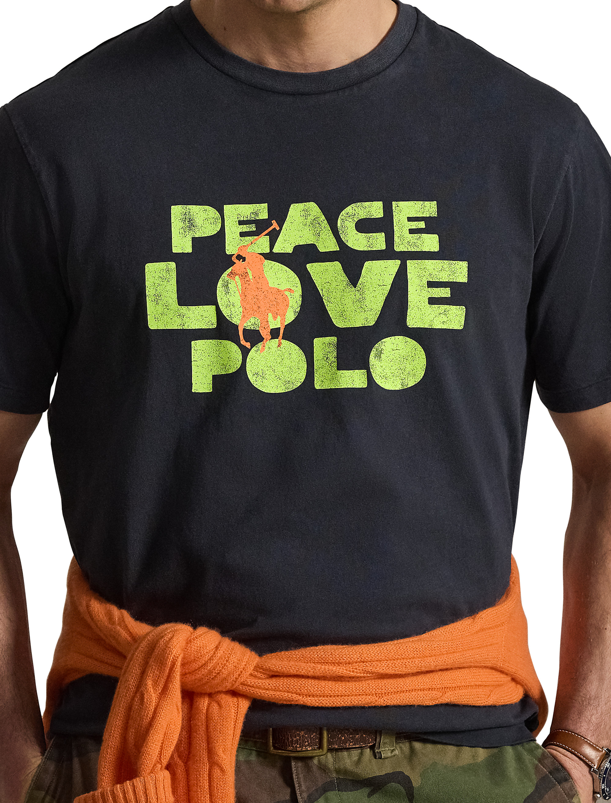 Peace Love Polo Graphic Tee