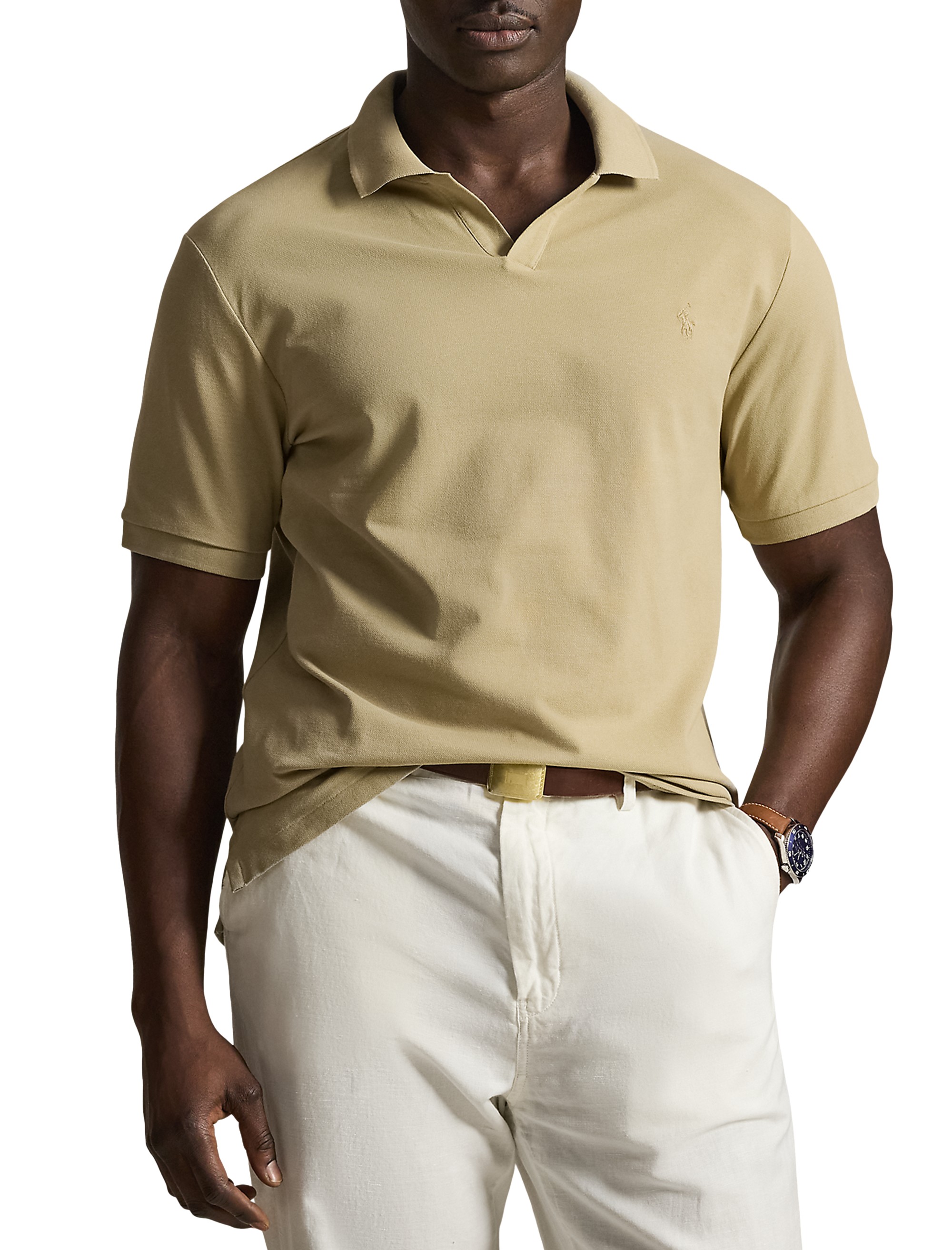 Johnny Collar Mesh Polo Shirt - thumbnail 7