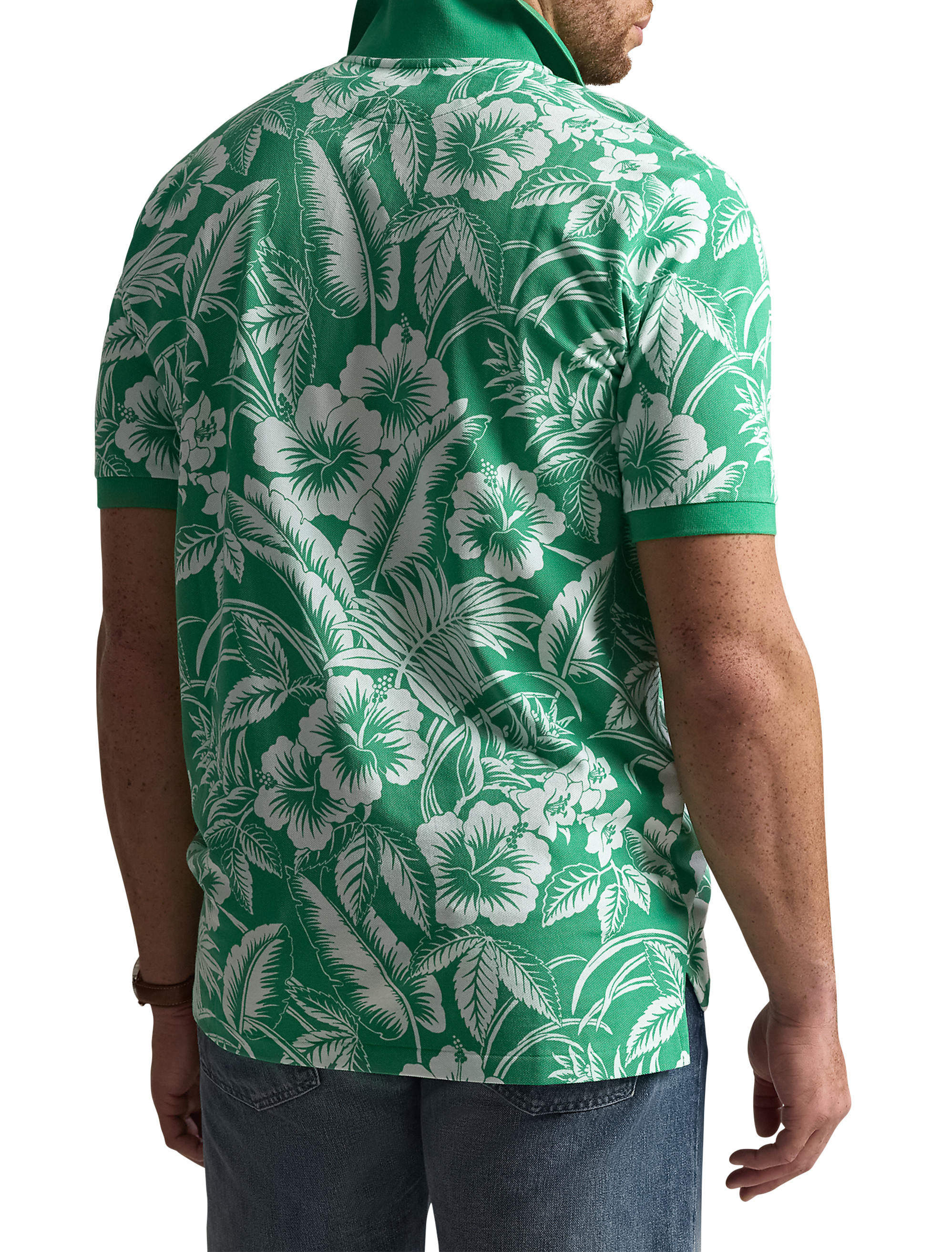 Sweetheart Floral Mesh Polo Shirt