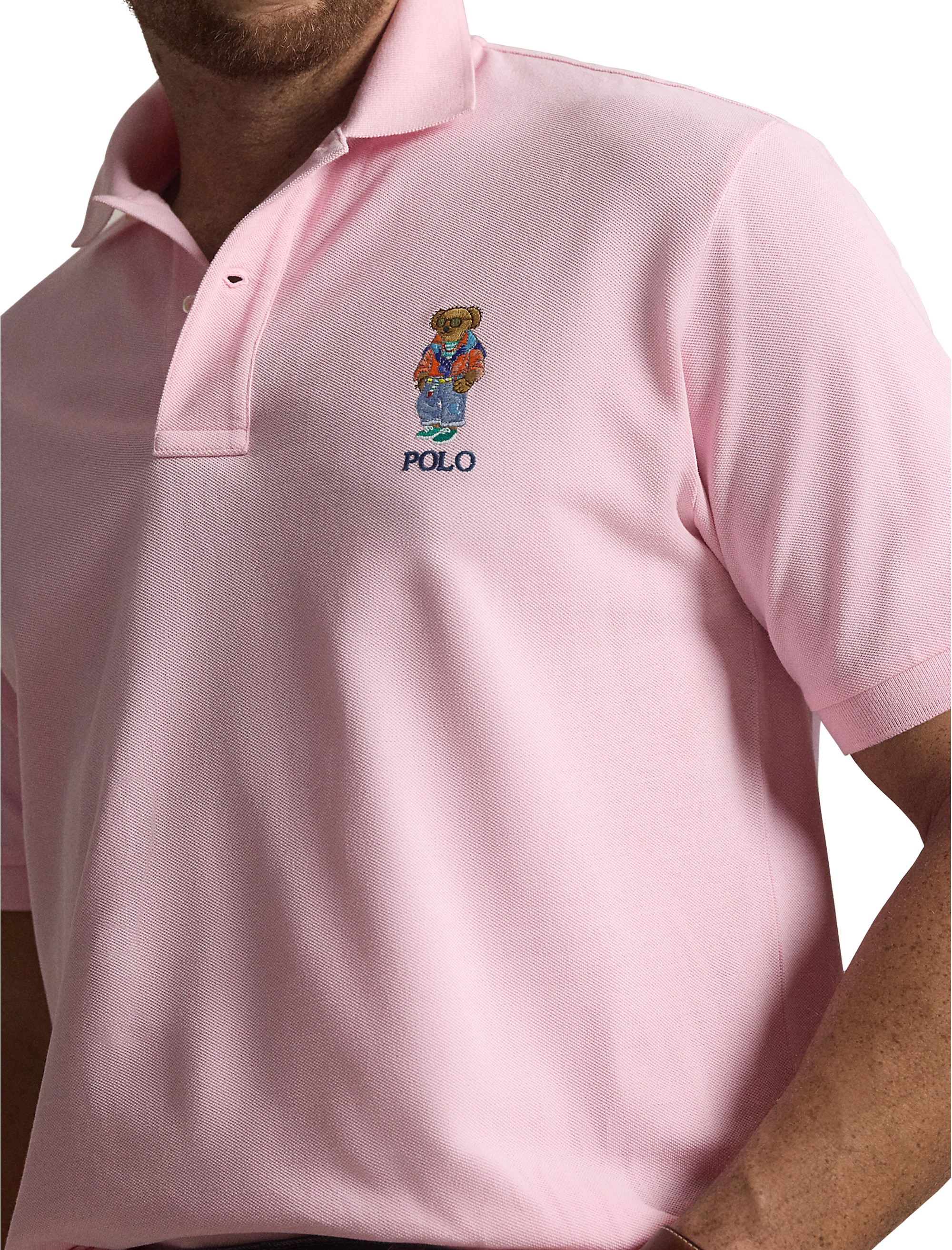 Summer Bear Mesh Polo Shirt - thumbnail 2