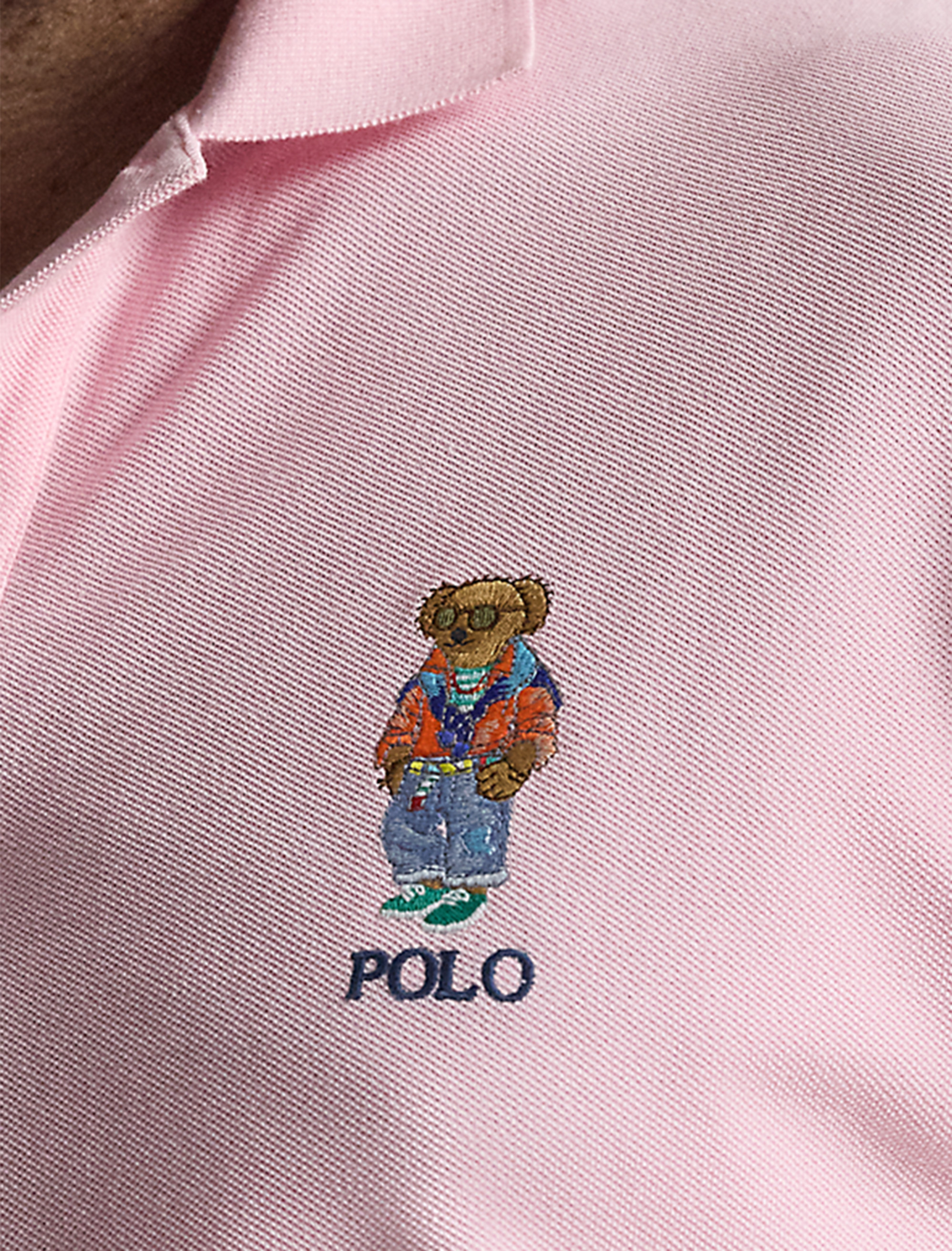 Summer Bear Mesh Polo Shirt