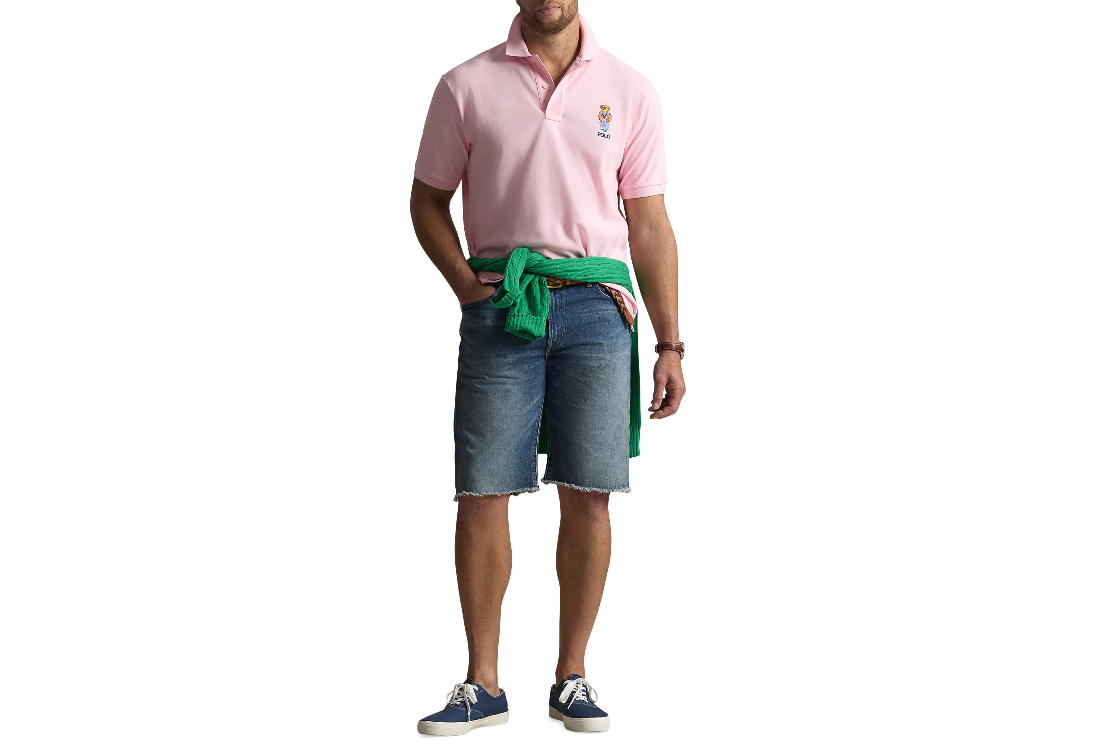 Summer Bear Mesh Polo Shirt