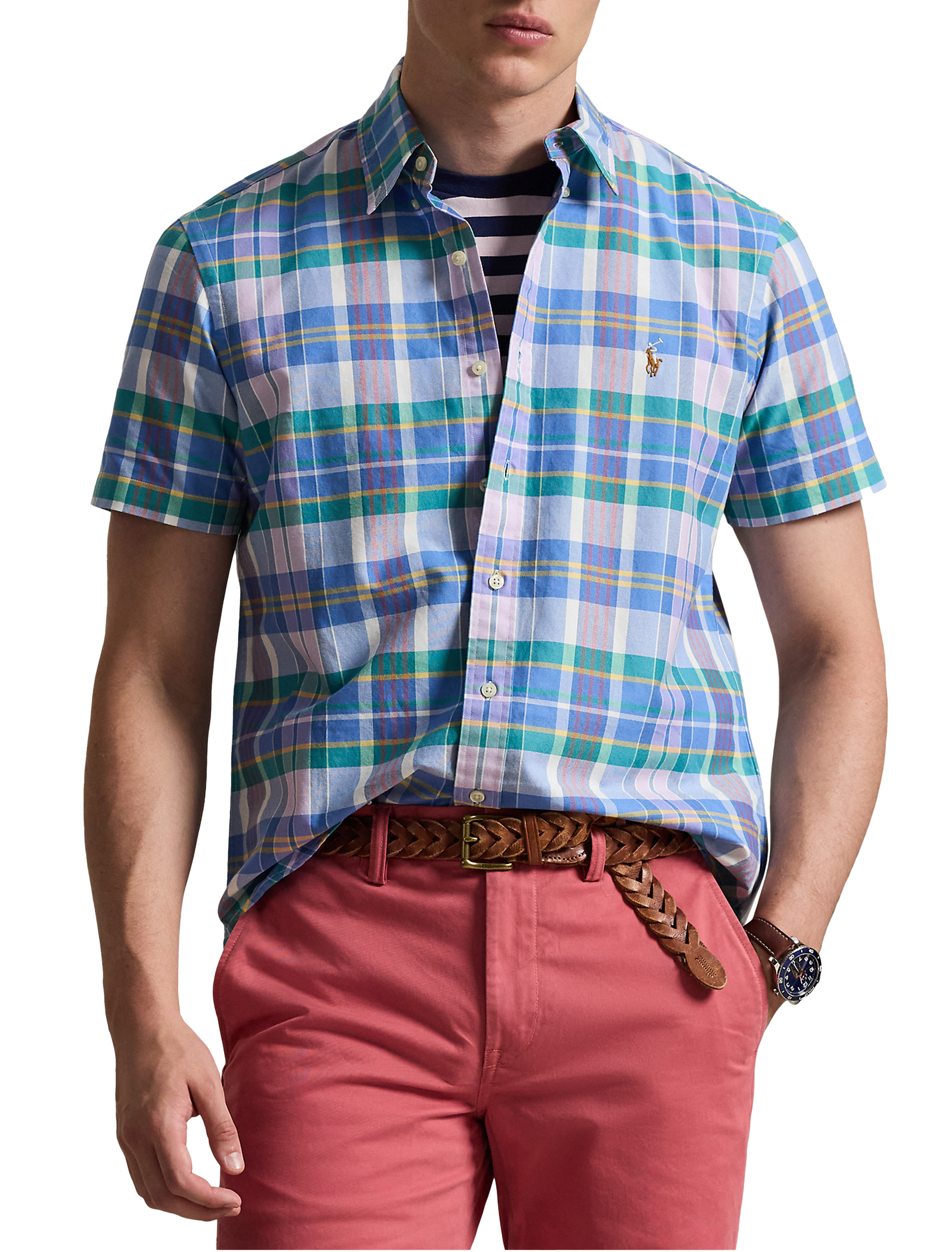 Plaid Oxford Sport Shirt