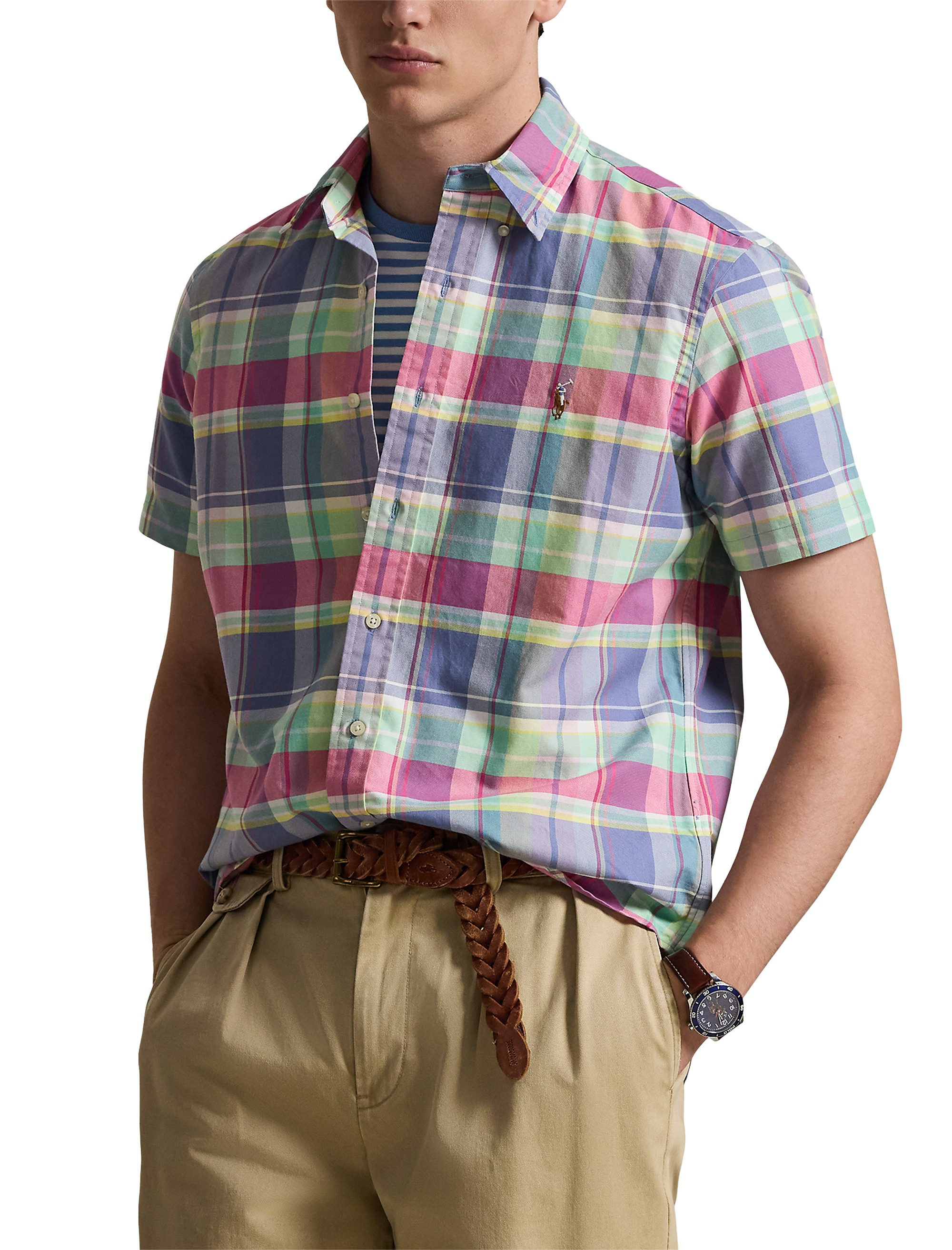 Plaid Oxford Sport Shirt