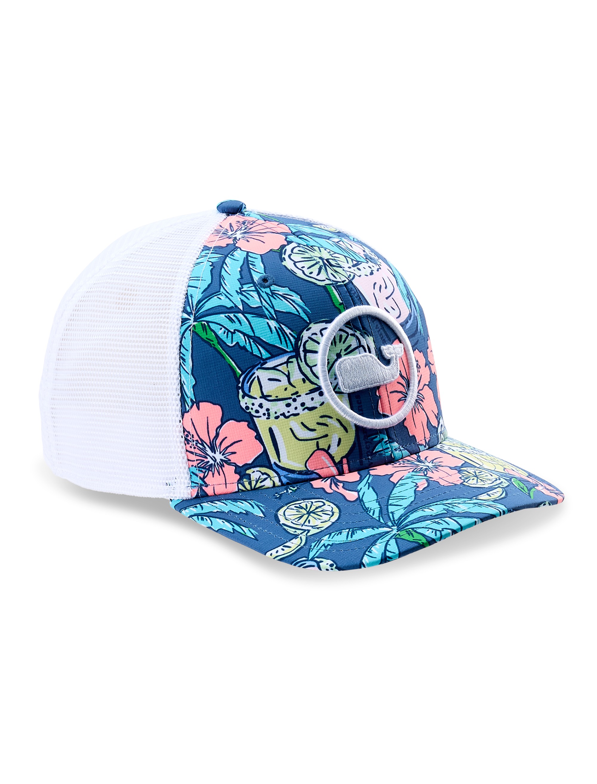 Chappy Print Whale Dot Trucker Hat