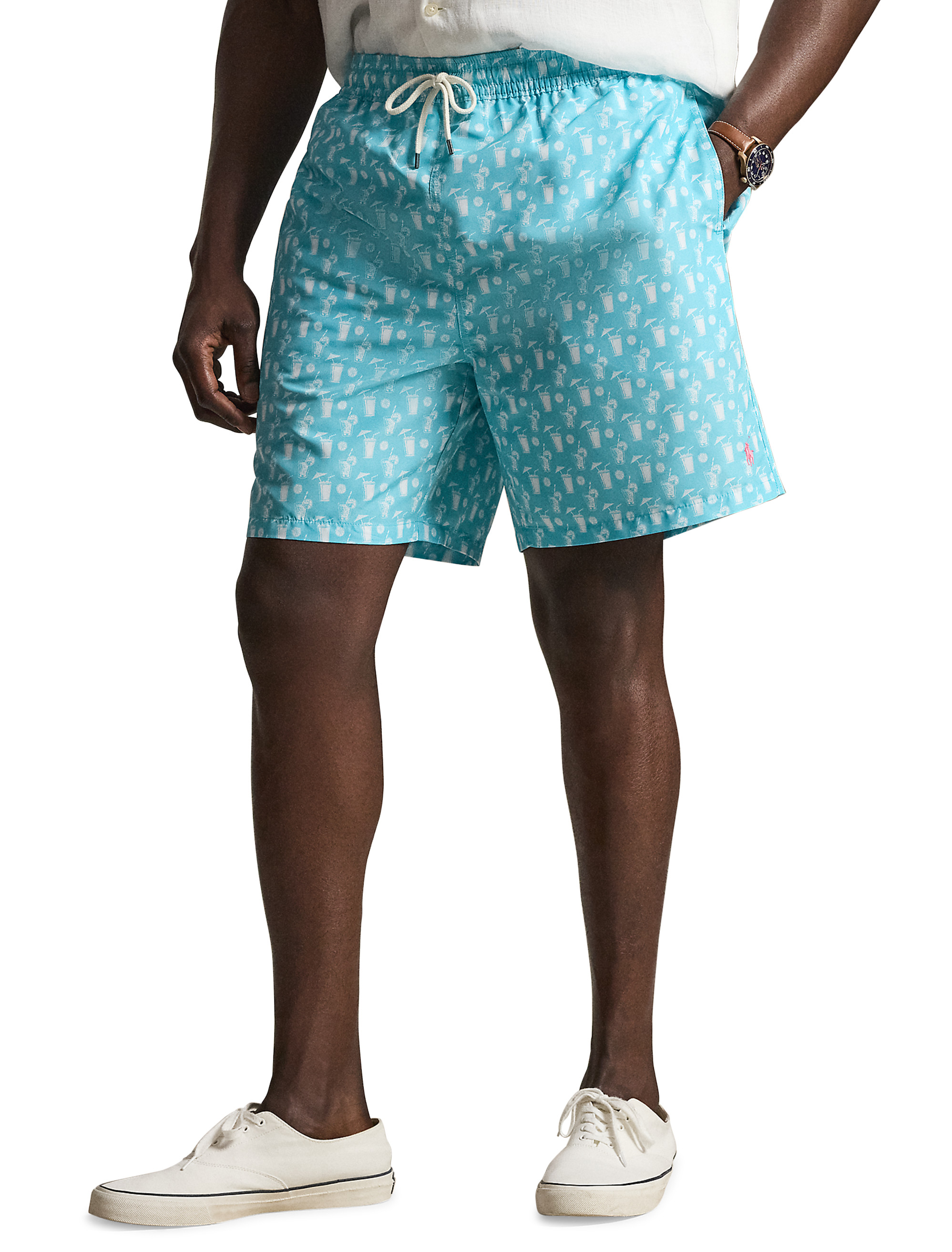 Cocktail Convo Traveler Swim Trunks