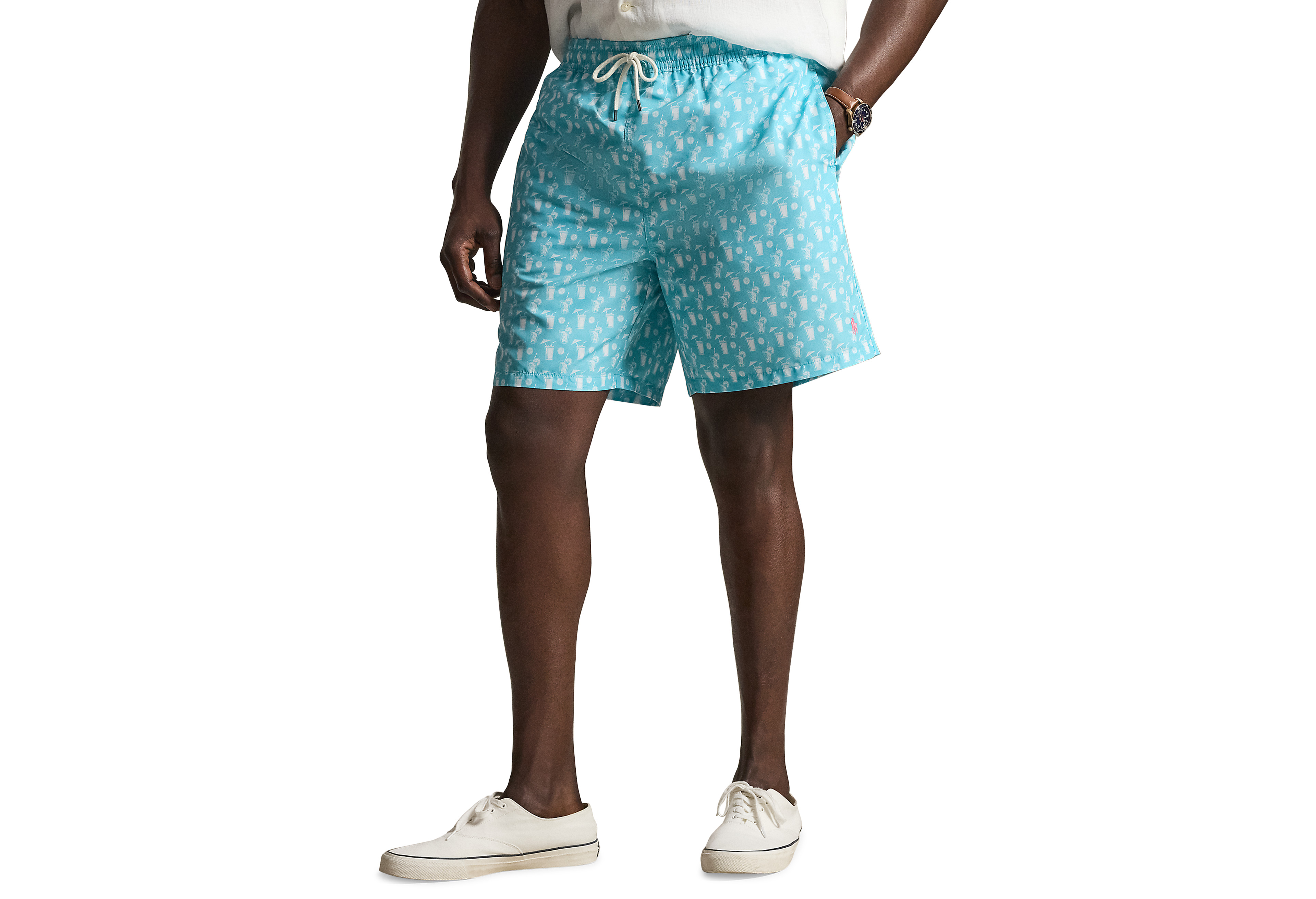 Cocktail Convo Traveler Swim Trunks