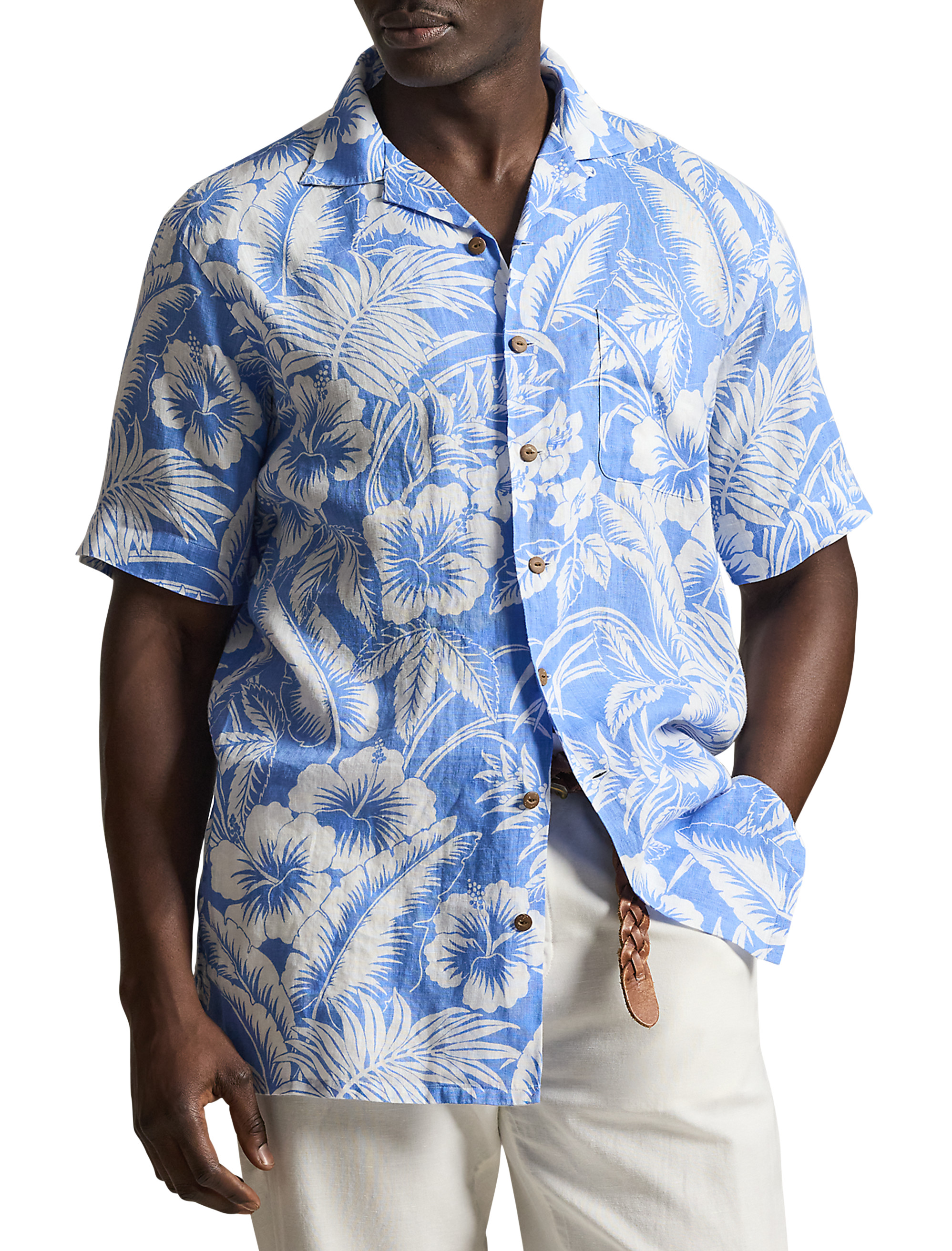 Sweetheart Linen Floral Sport Shirt