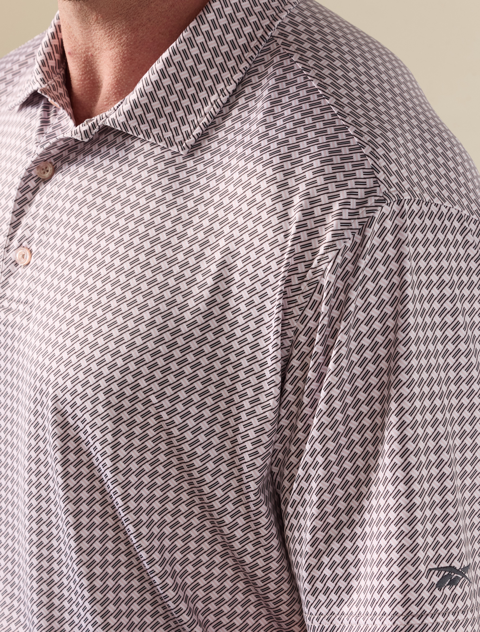 Basketweave Performance Polo Shirt