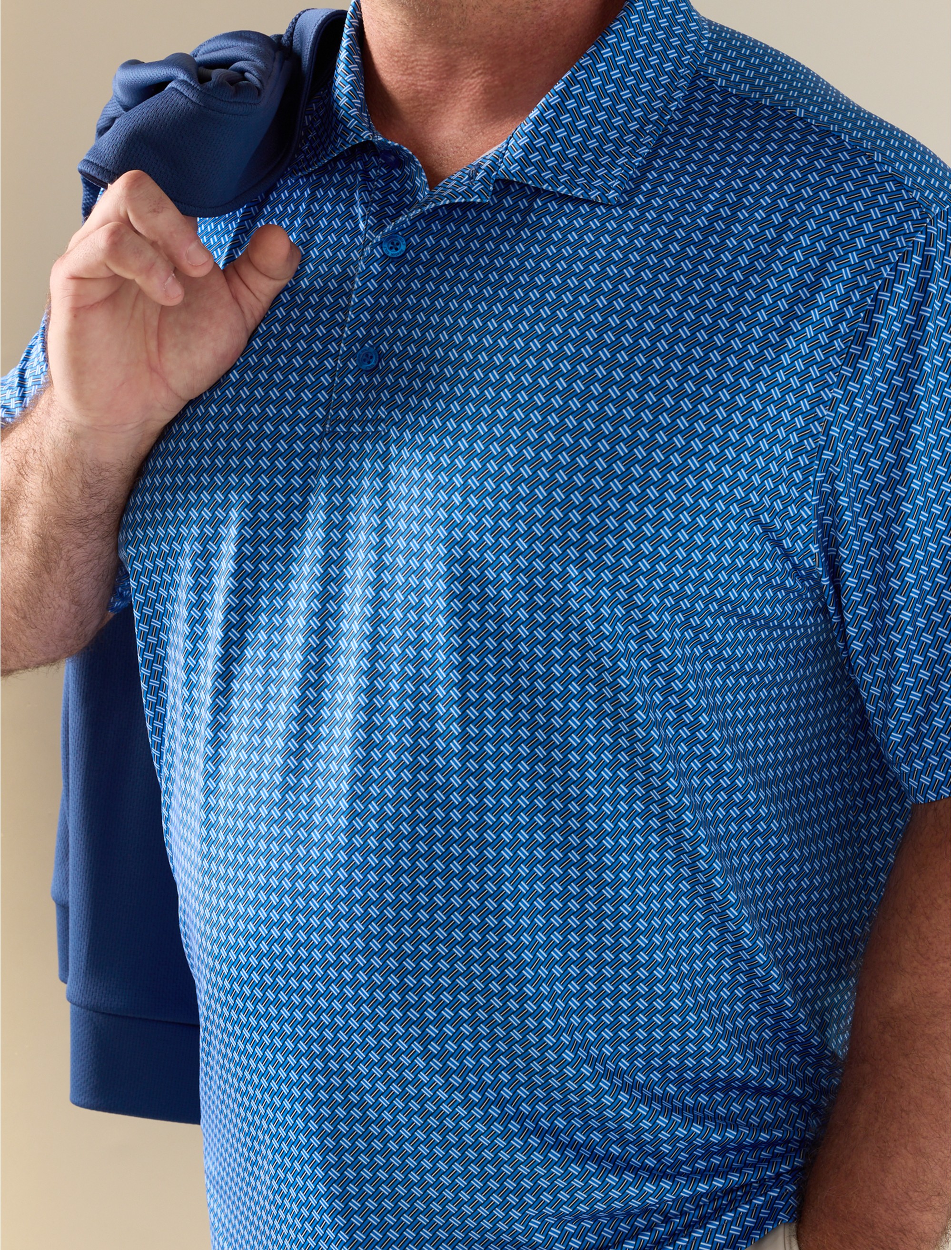 Basketweave Performance Polo Shirt - thumbnail 2