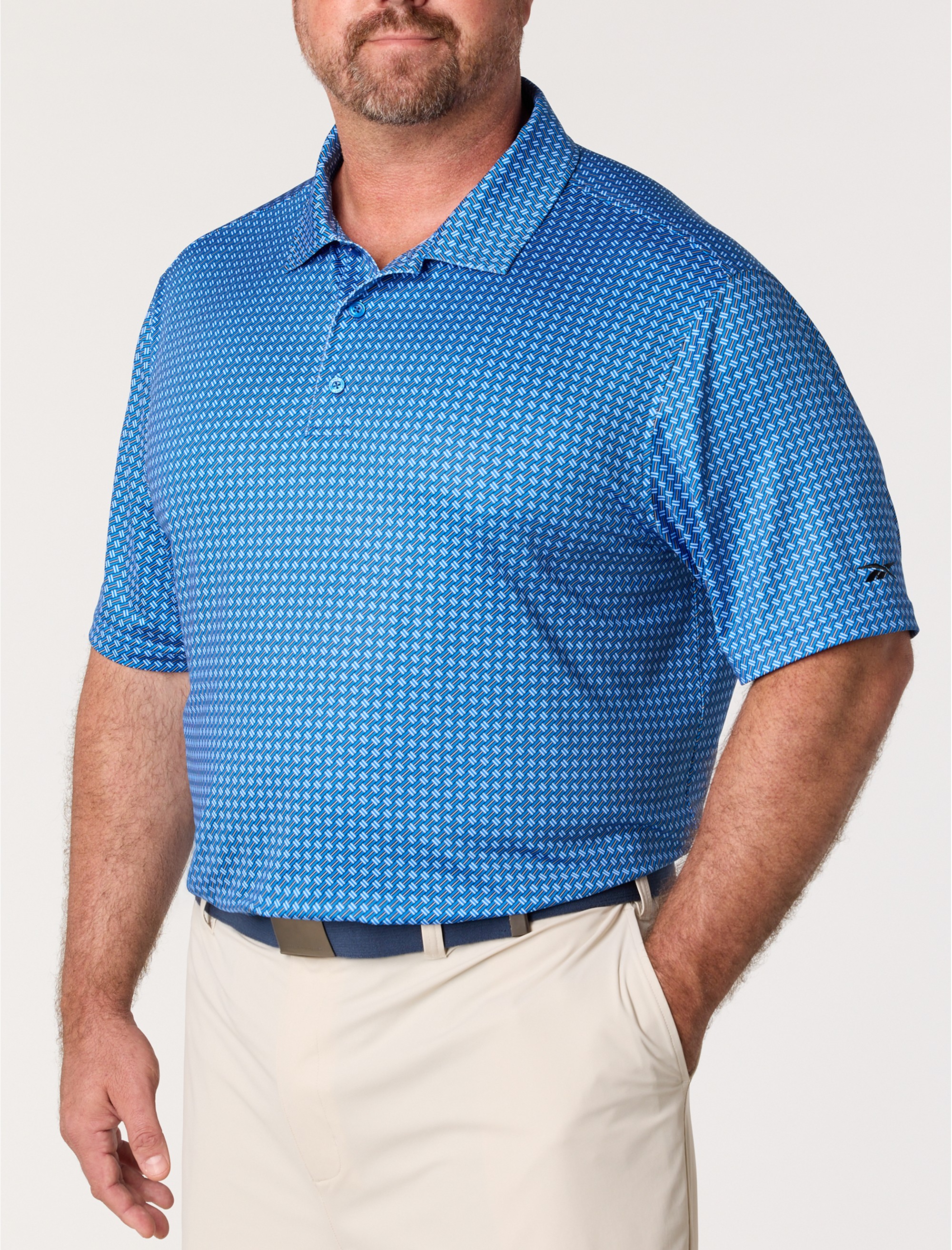 Basketweave Performance Polo Shirt