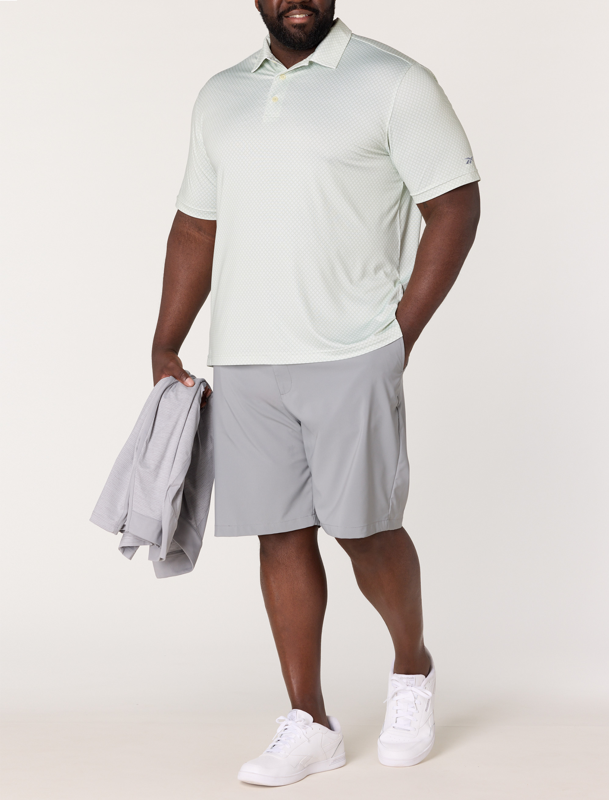 Geometric Dot Performance Polo Shirt