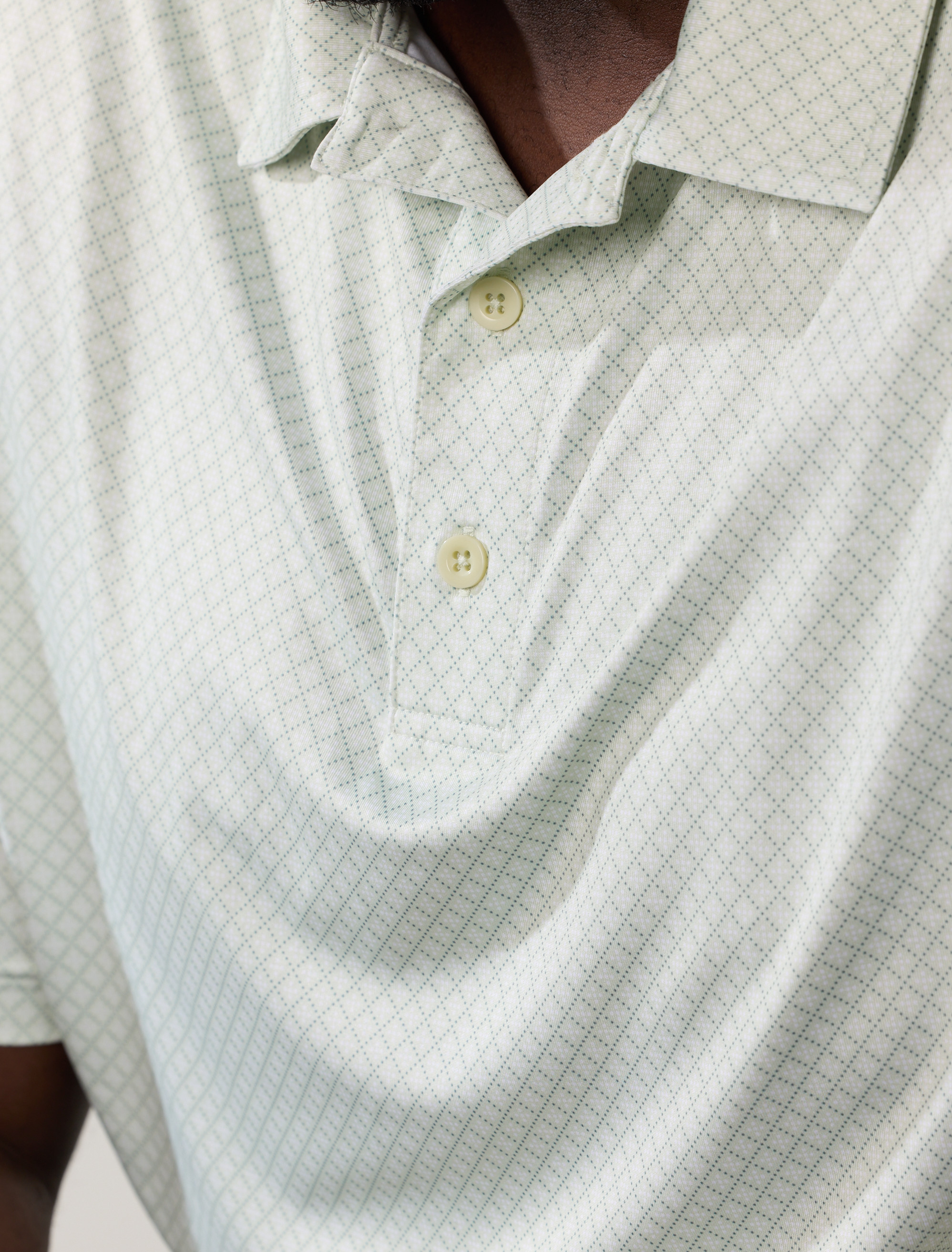 Geometric Dot Performance Polo Shirt