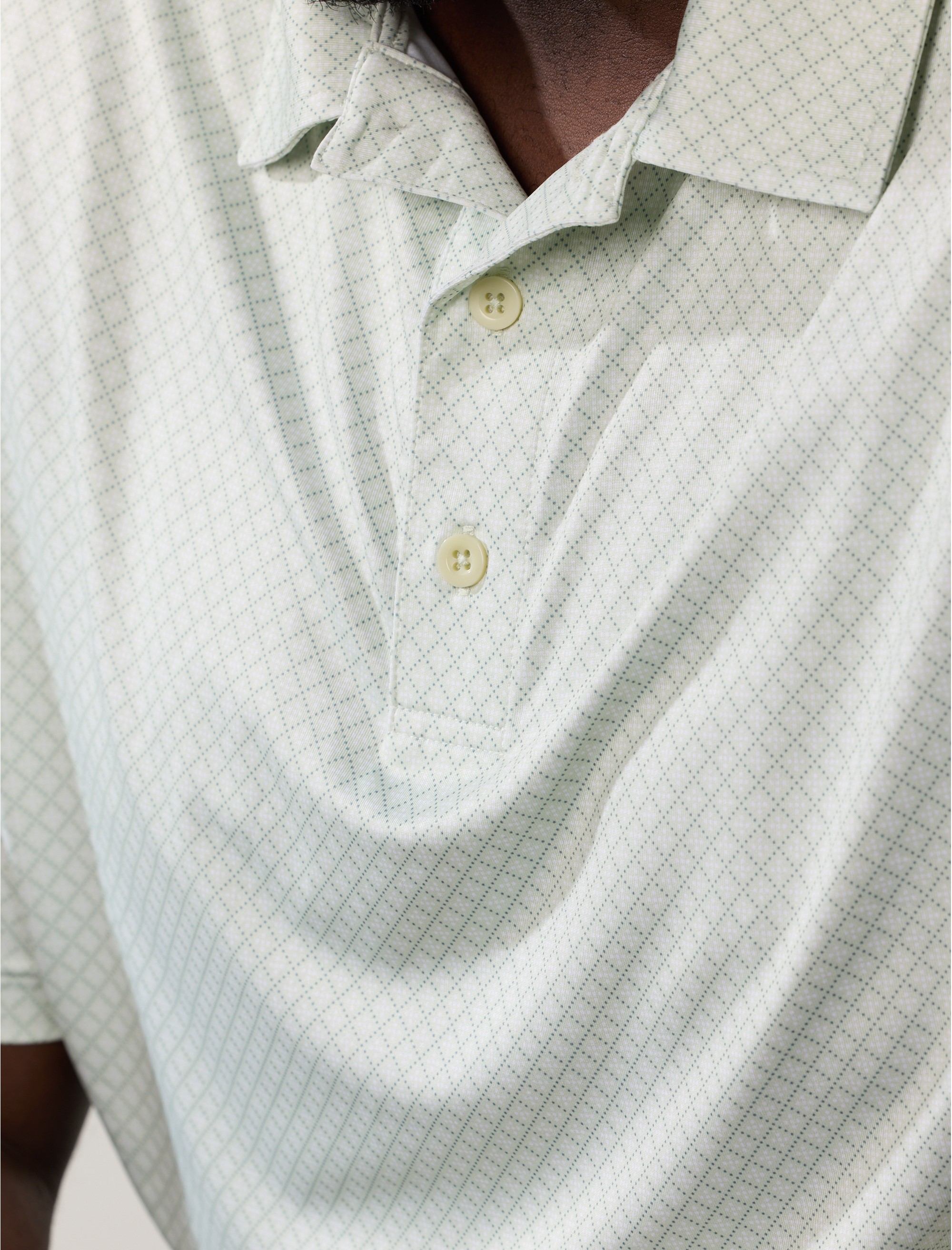 Geometric Dot Performance Polo Shirt - thumbnail 3