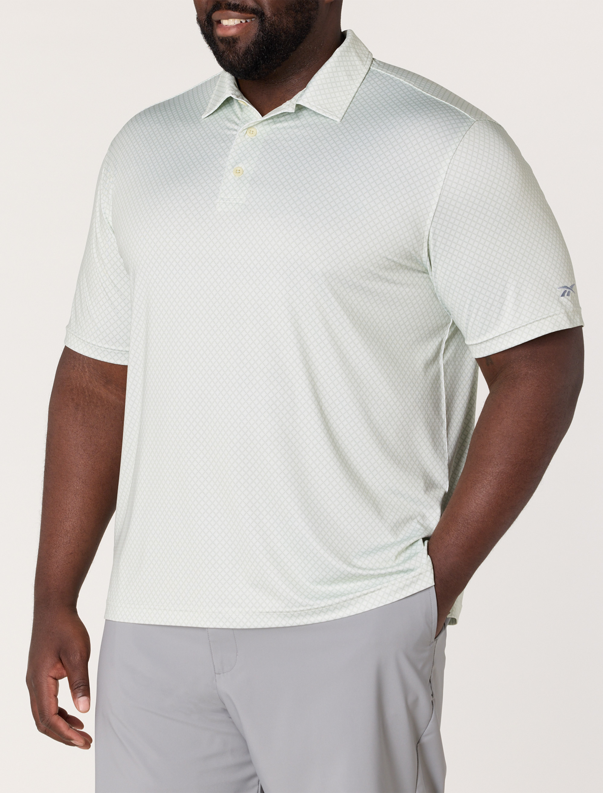 Geometric Dot Performance Polo Shirt