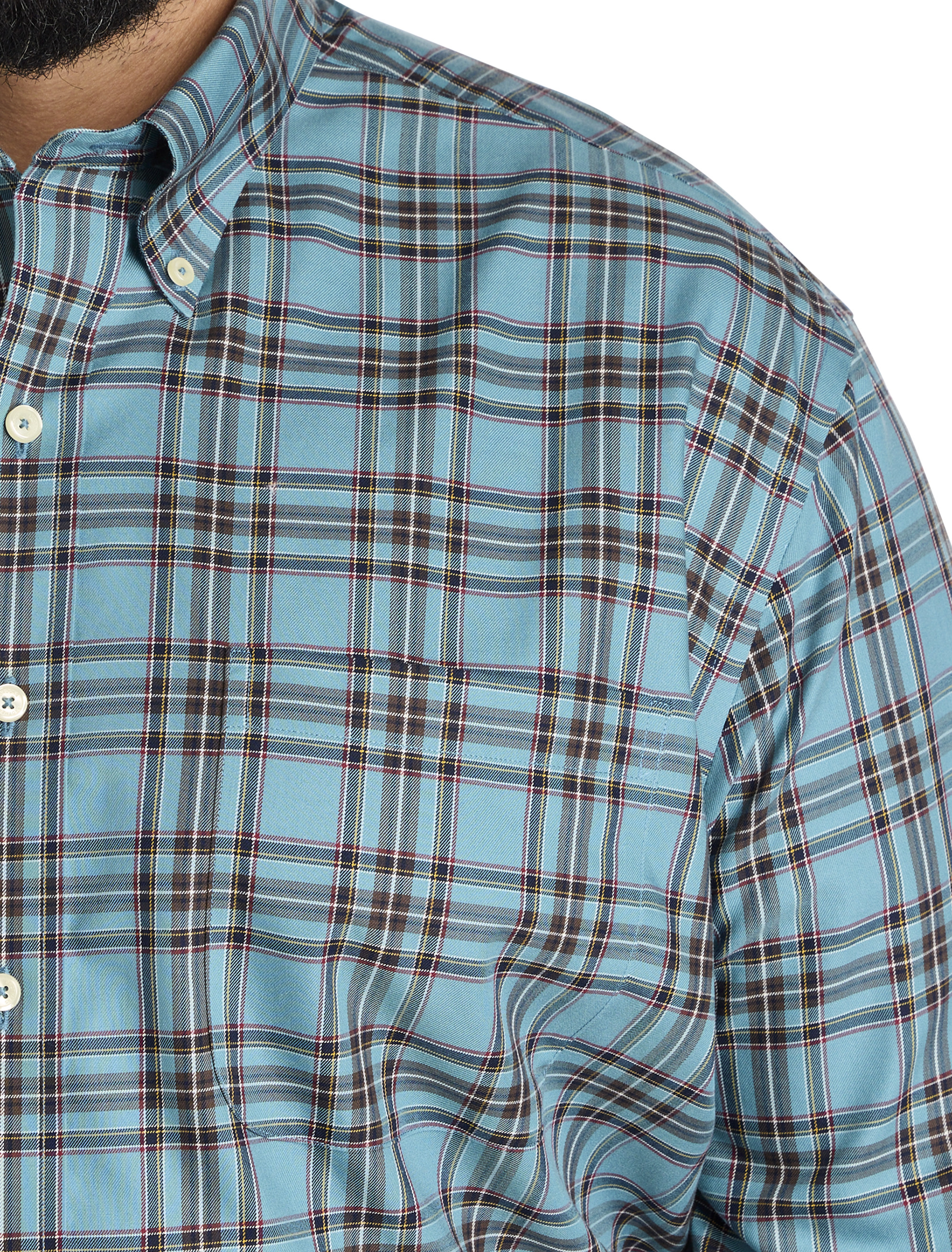 Non-Iron Tartan Plaid Sport Shirt