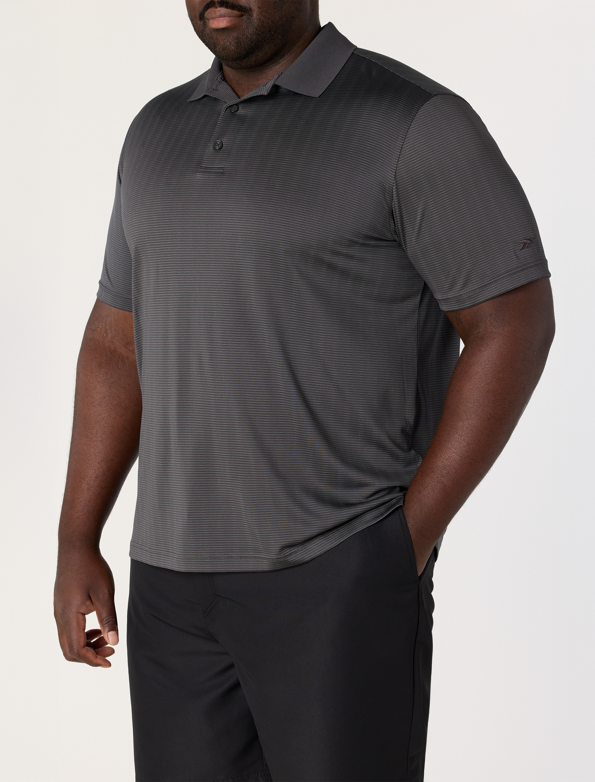 Performance Striped Polo Shirt