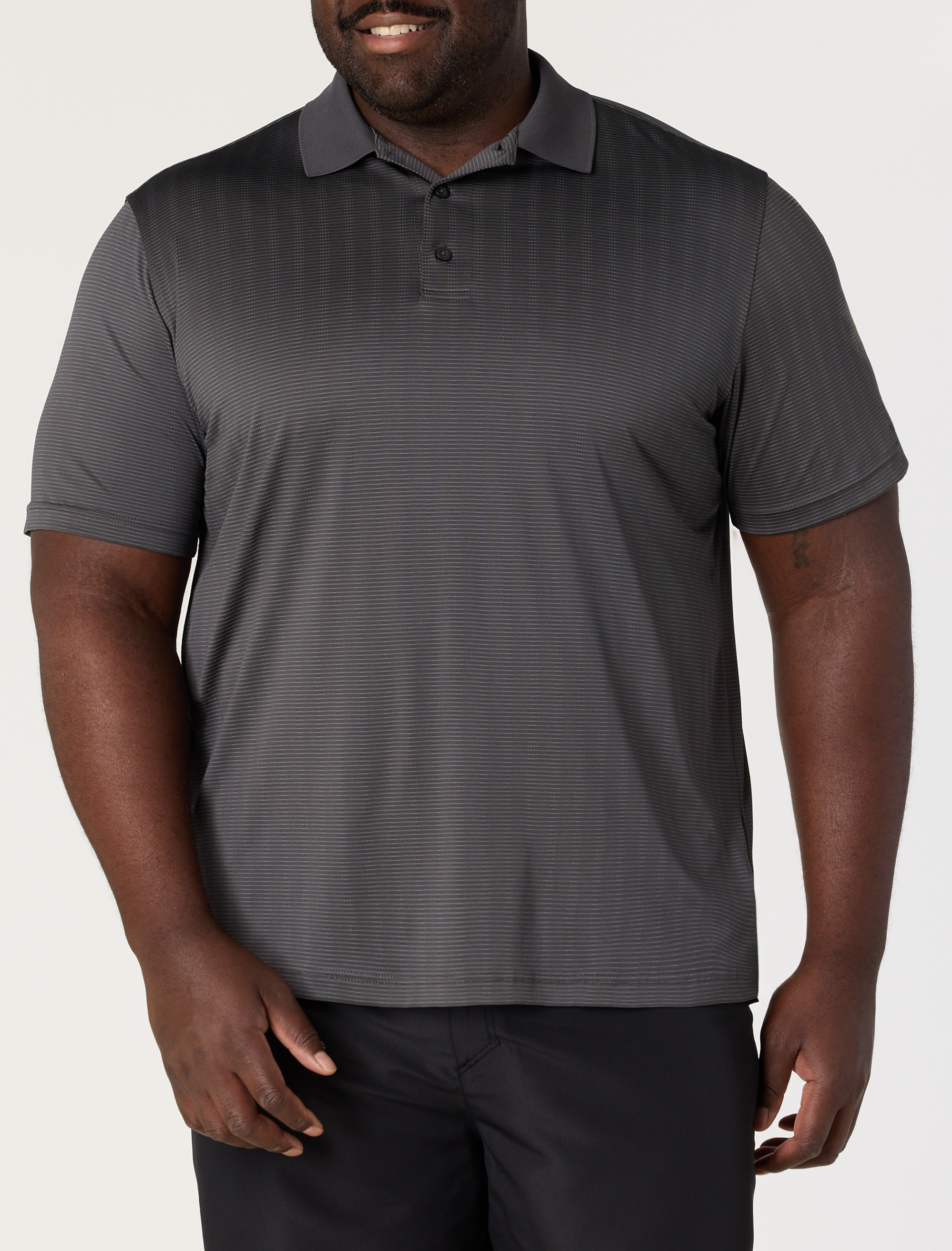 Performance Striped Polo Shirt