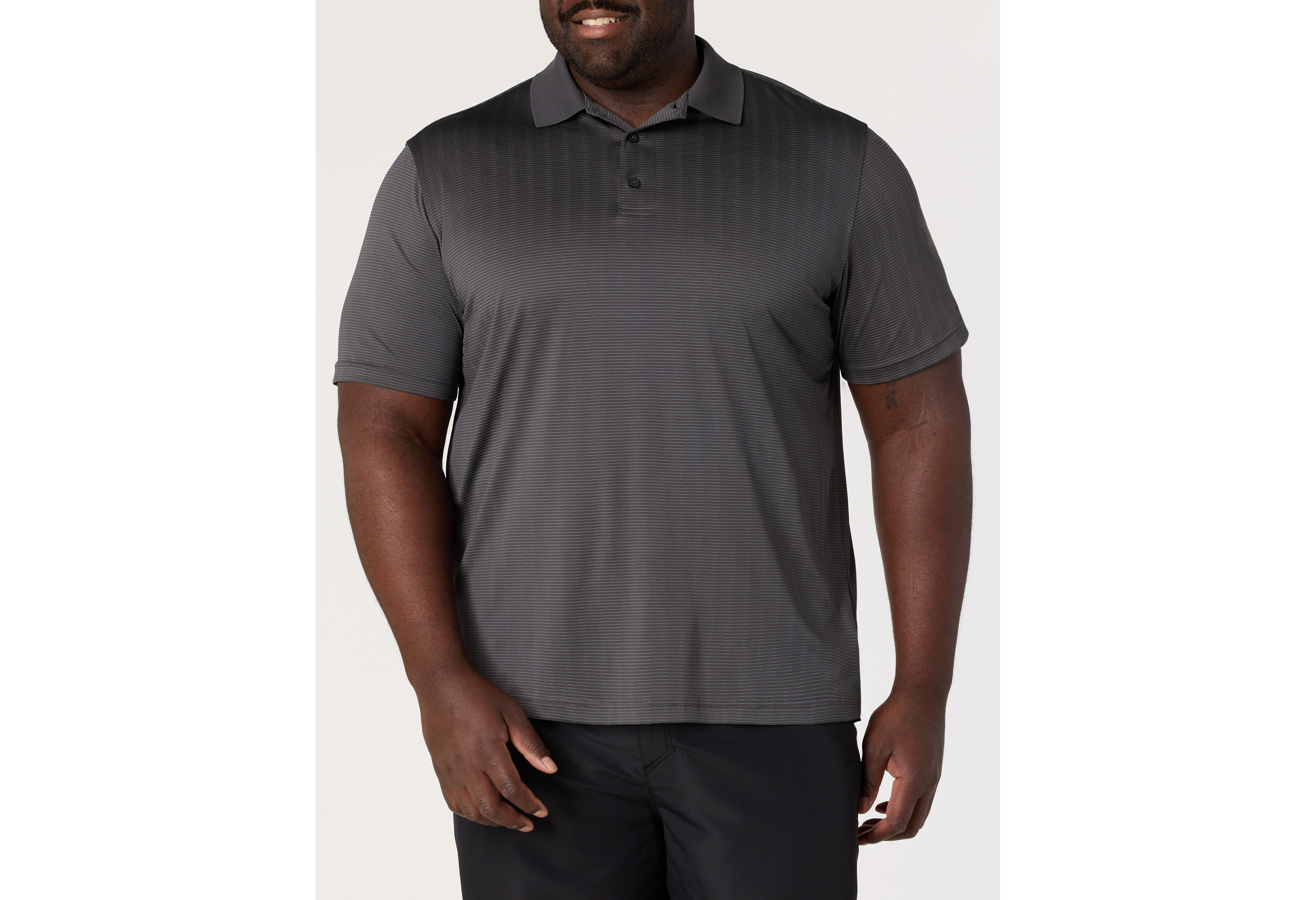 Performance Striped Polo Shirt