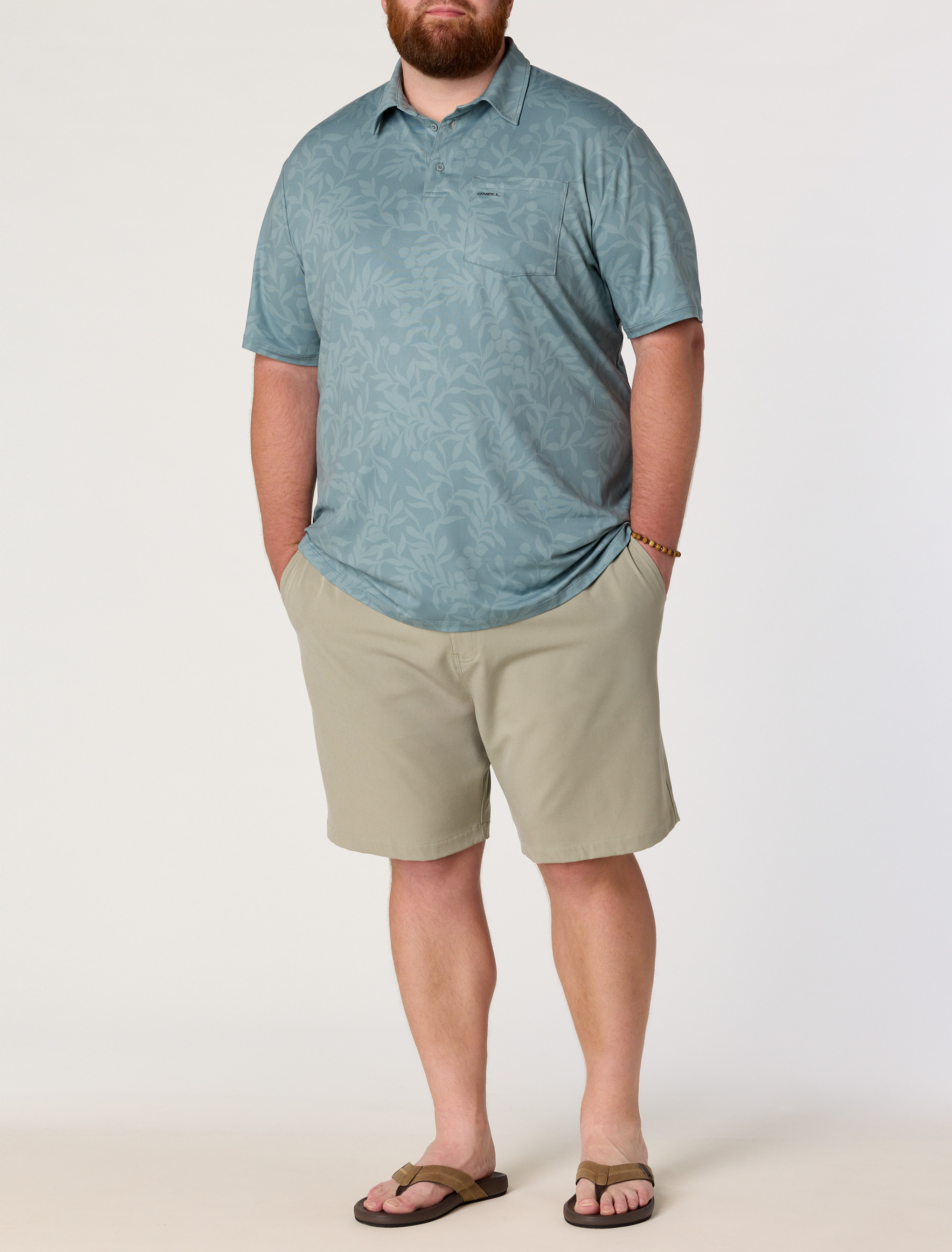 TRVLR Printed Performance Polo Shirt
