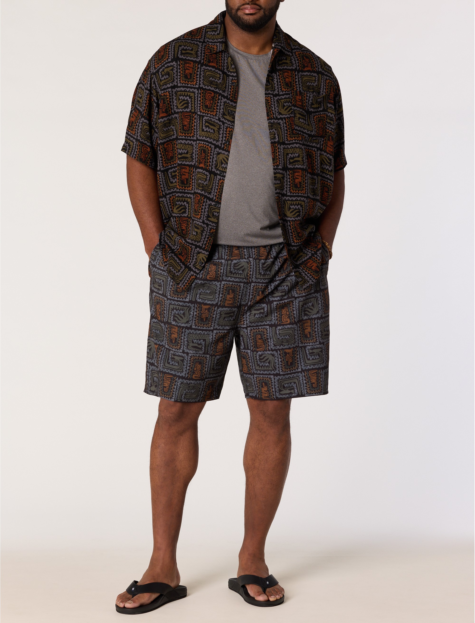 Relaxed Woven Camp Shirt - thumbnail 2