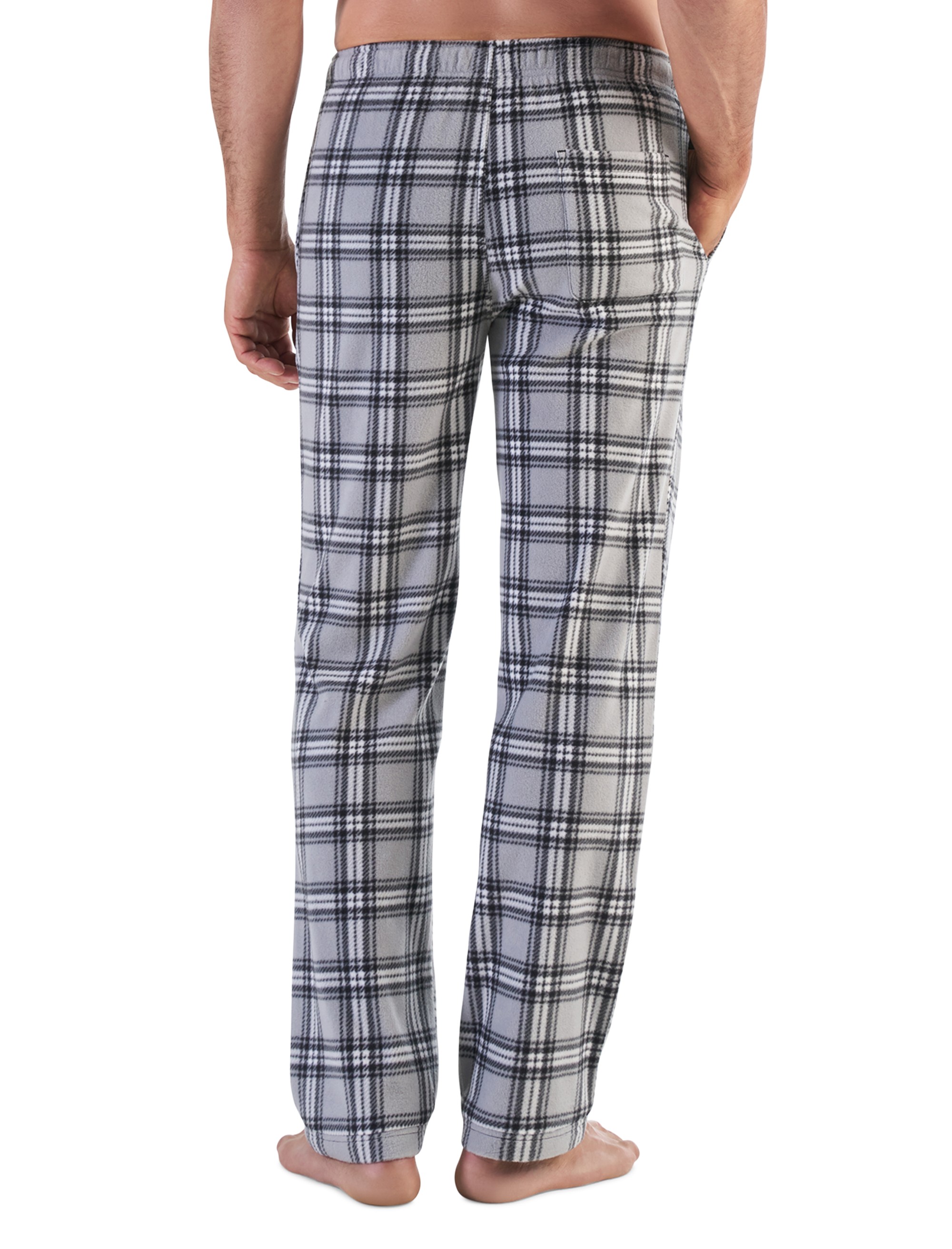 Plaid Microfleece Lounge Pants - thumbnail 2