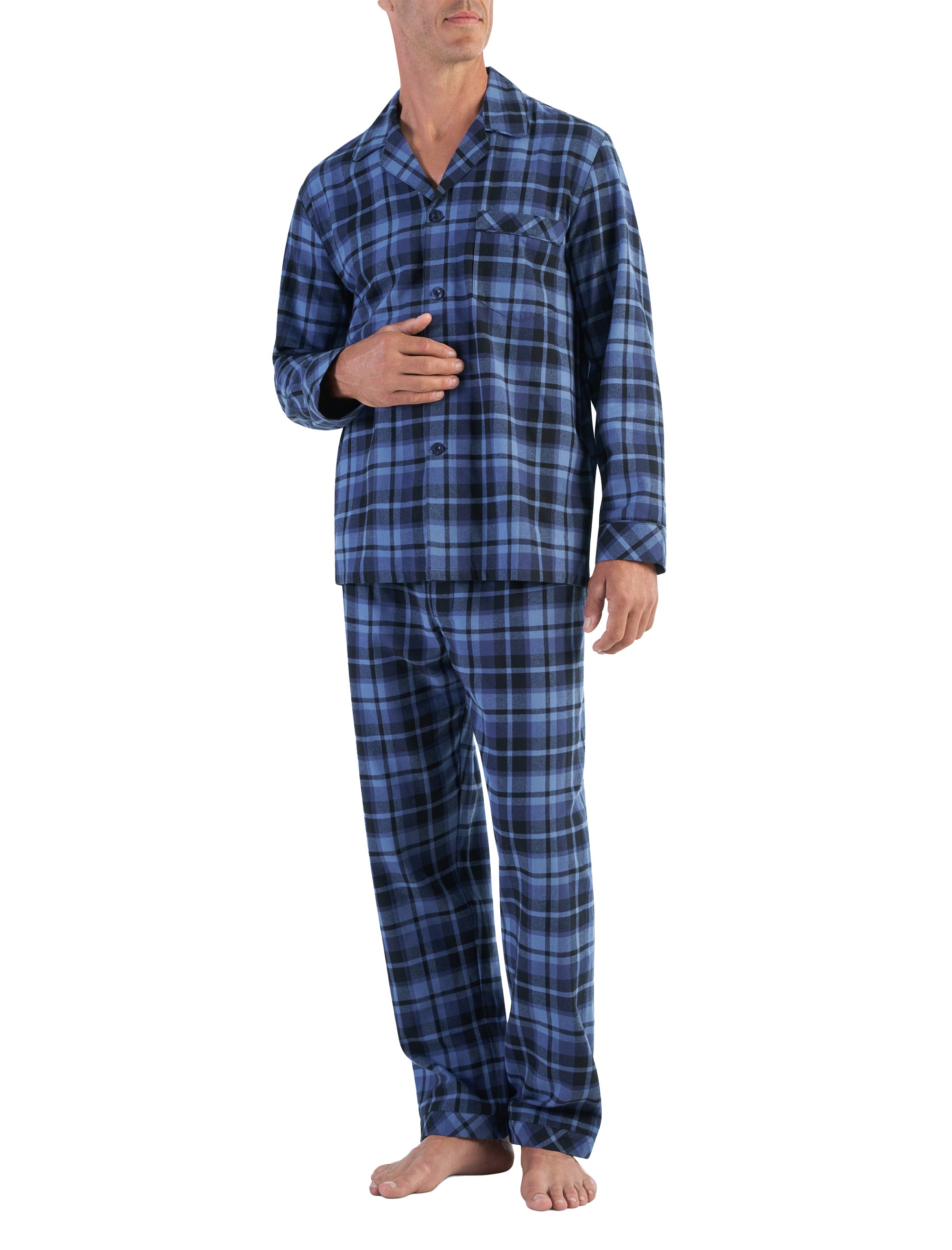 Plaid Flannel Pajama Set