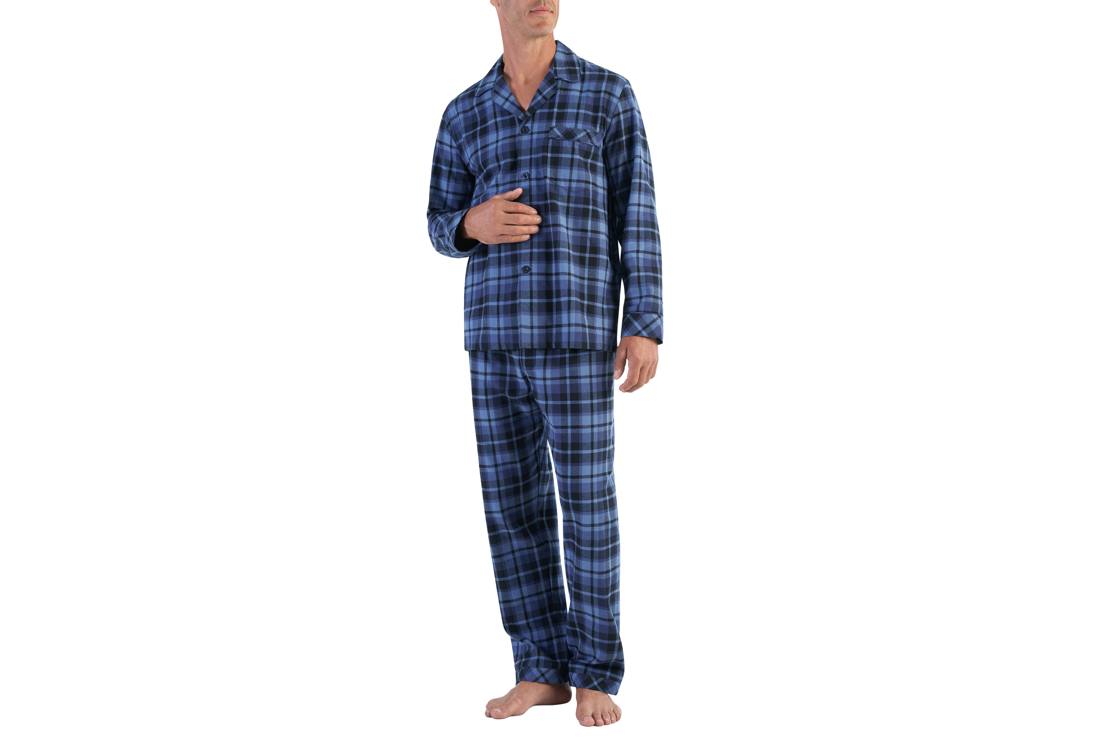 Plaid Flannel Pajama Set