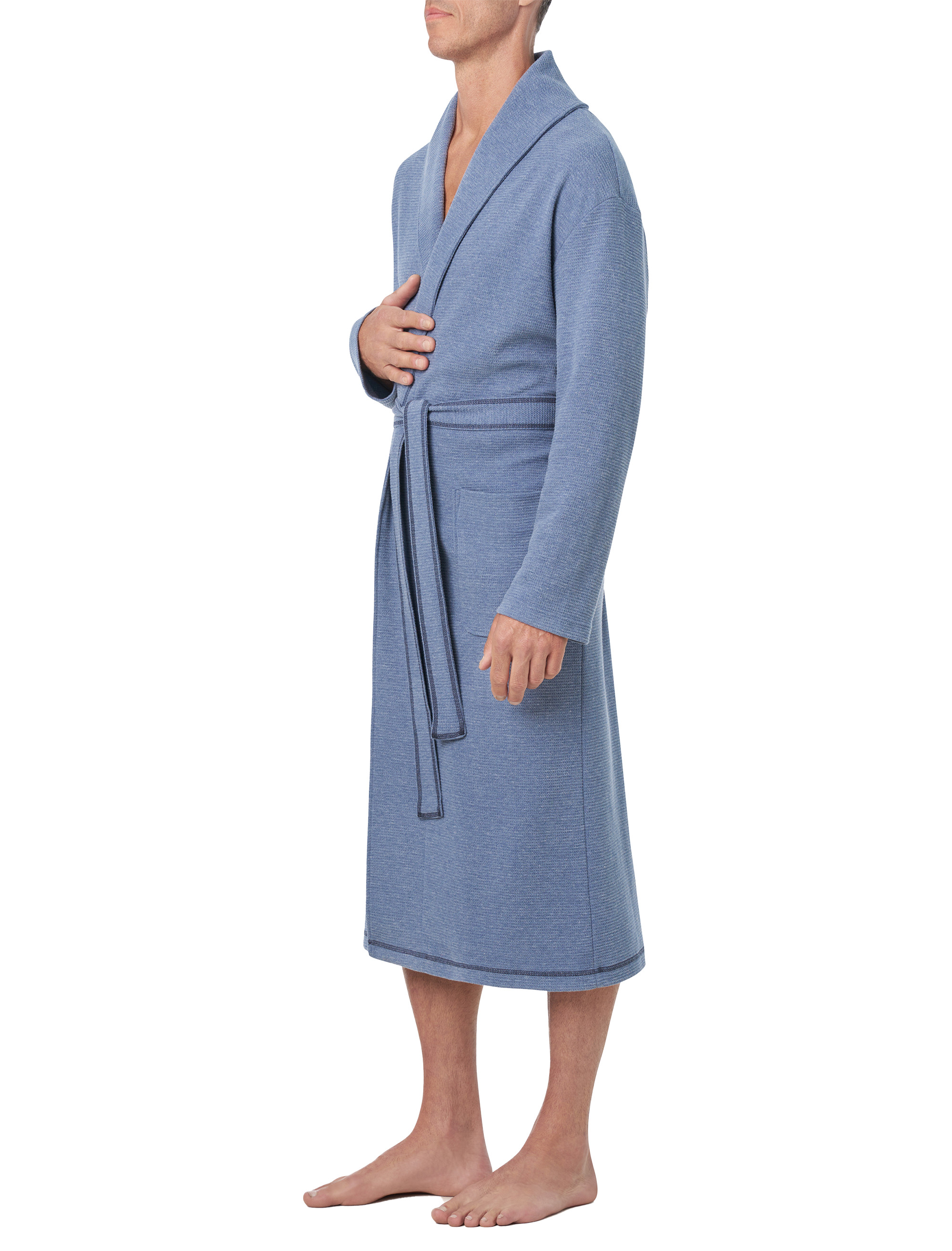 Coastal Heather Shawl Robe