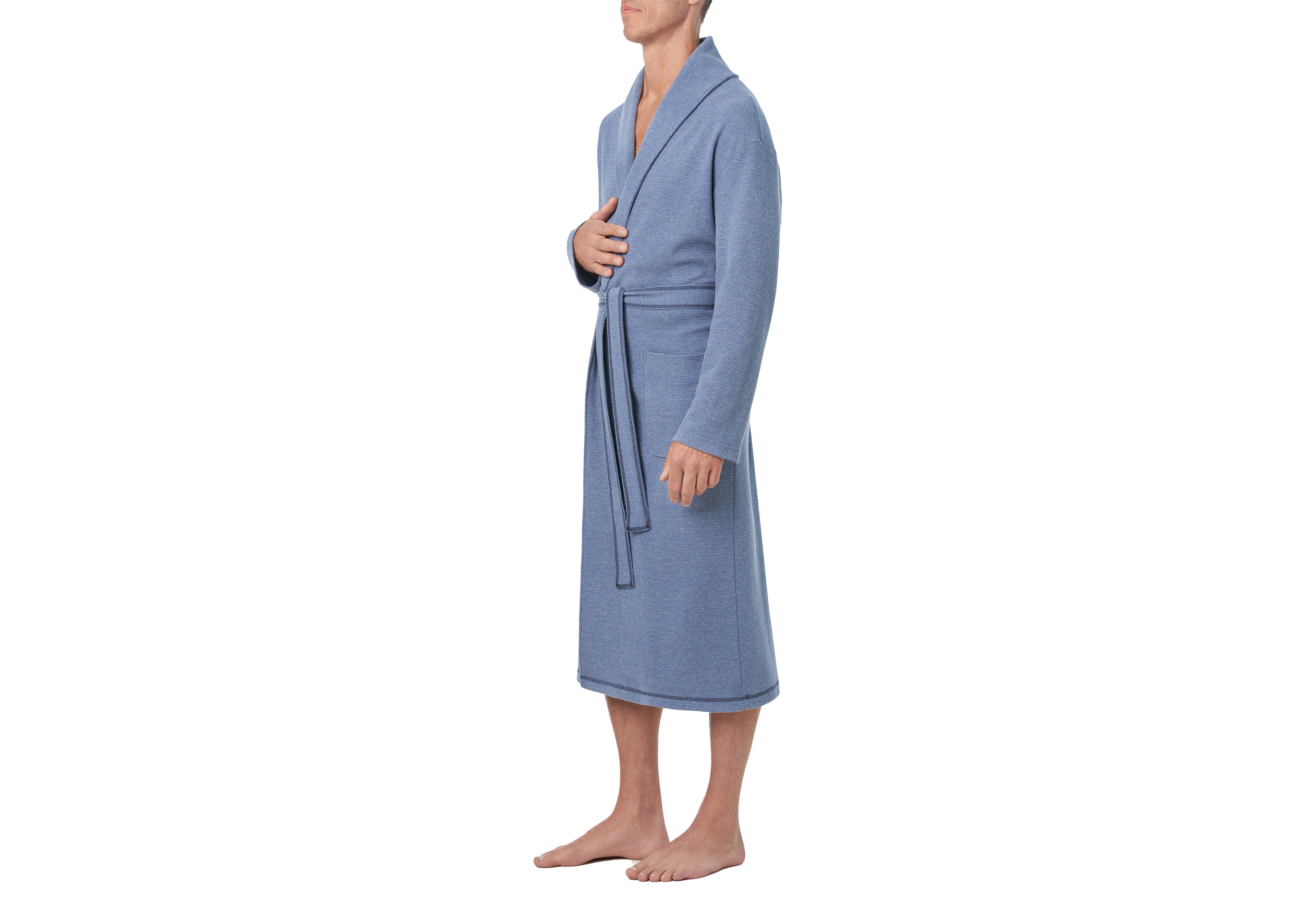 Coastal Heather Shawl Robe