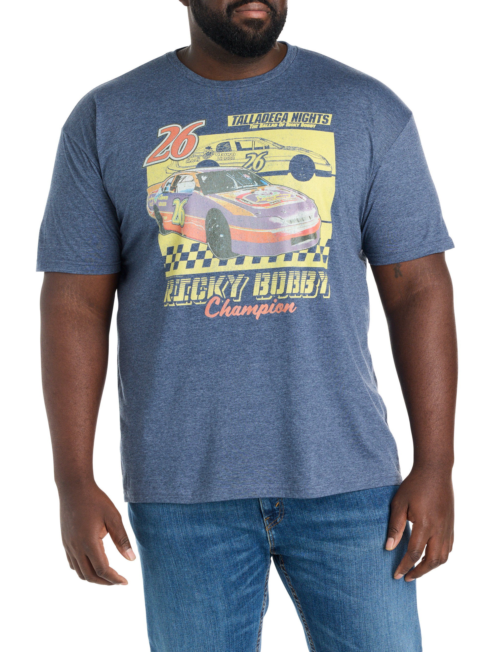 Ricky Bobby Car Race Flag Graphic Tee