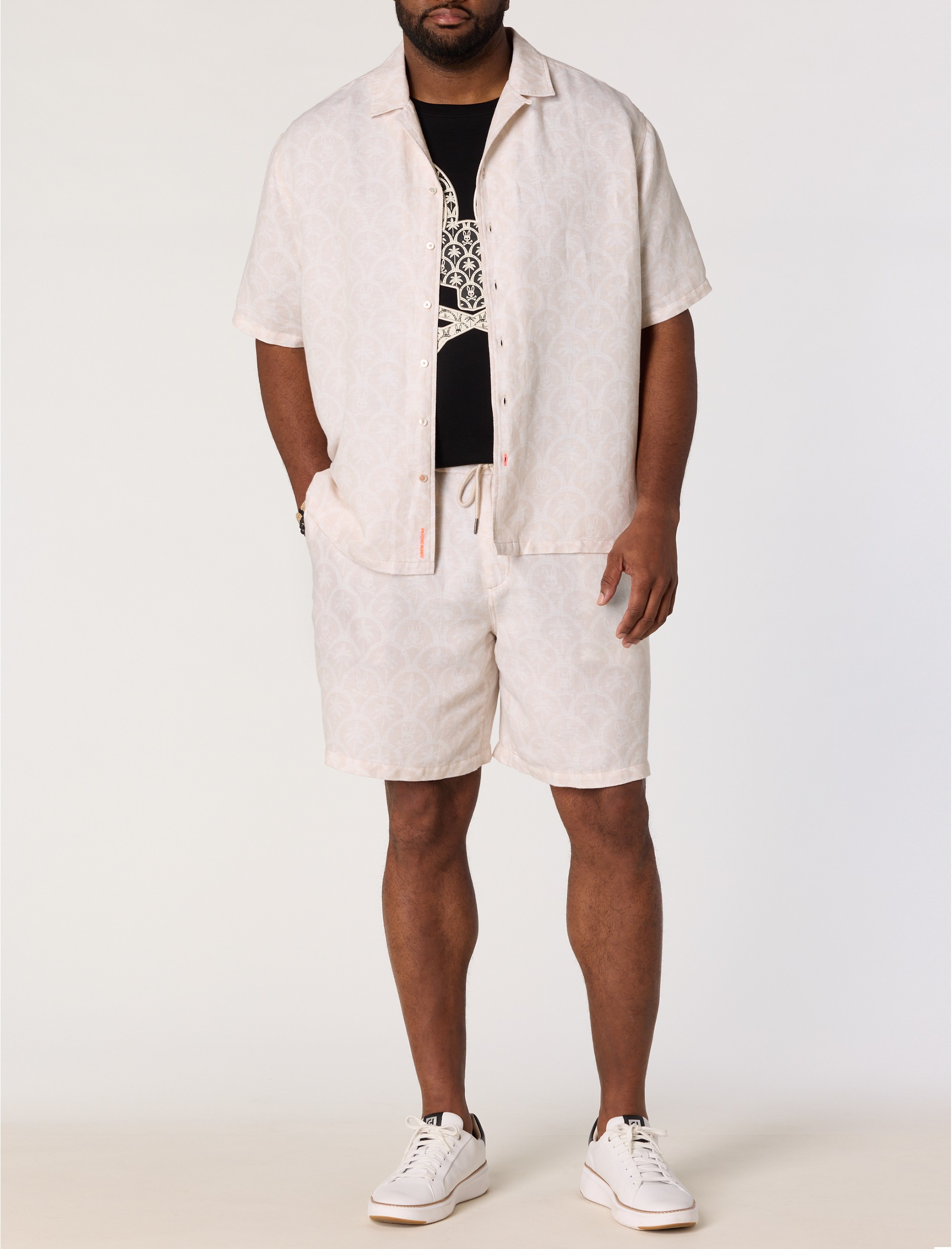 Brad Print Linen-Blend Sport Shirt - thumbnail 2