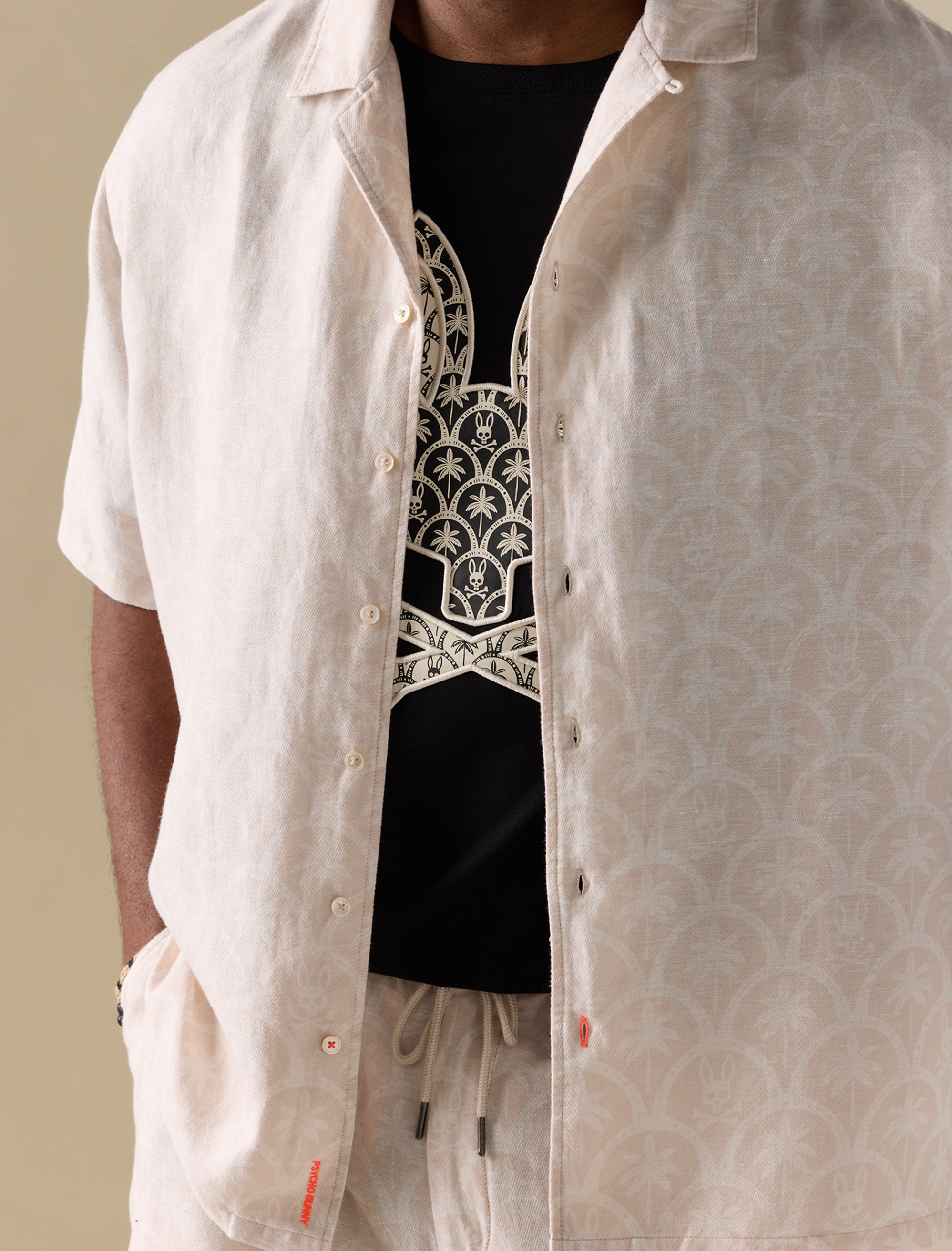 Brad Print Linen-Blend Sport Shirt