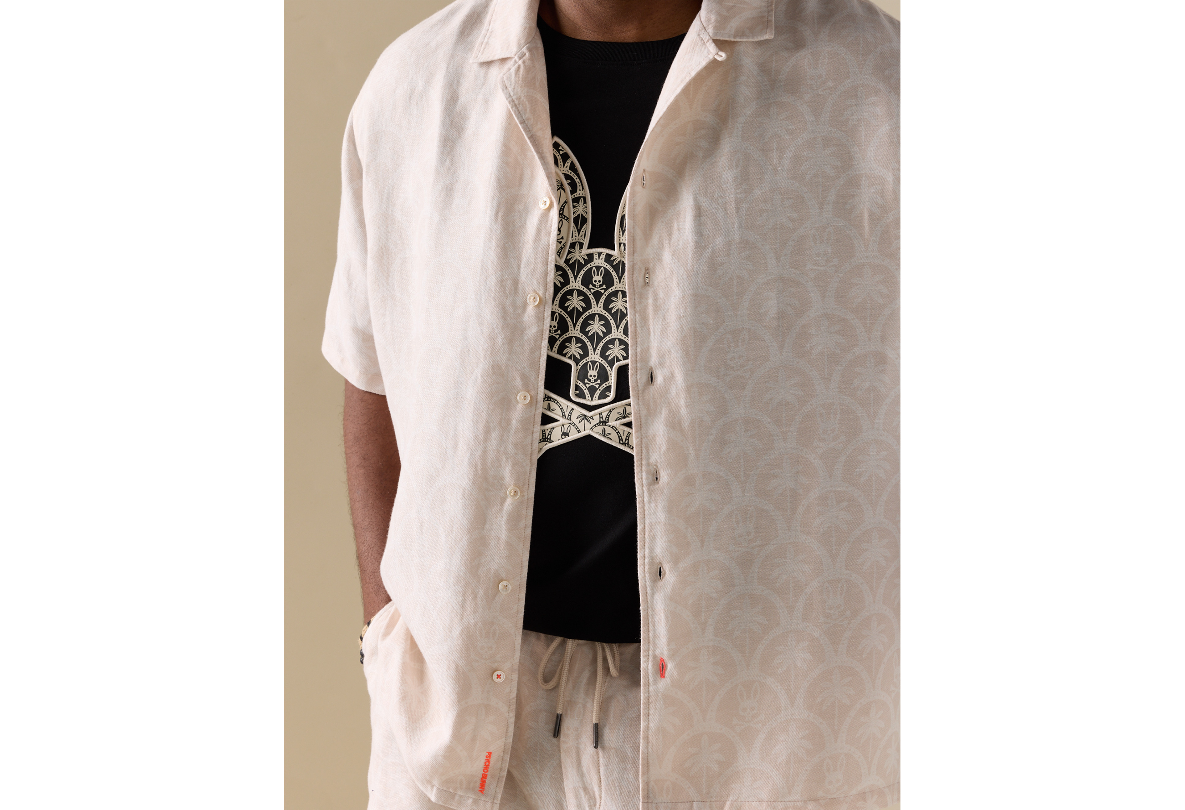 Brad Print Linen-Blend Sport Shirt