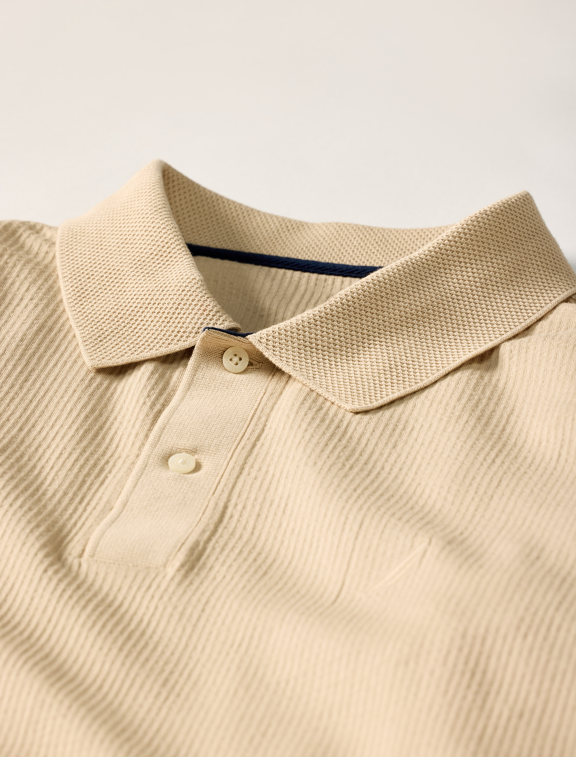 Compact Seersucker Polo Shirt