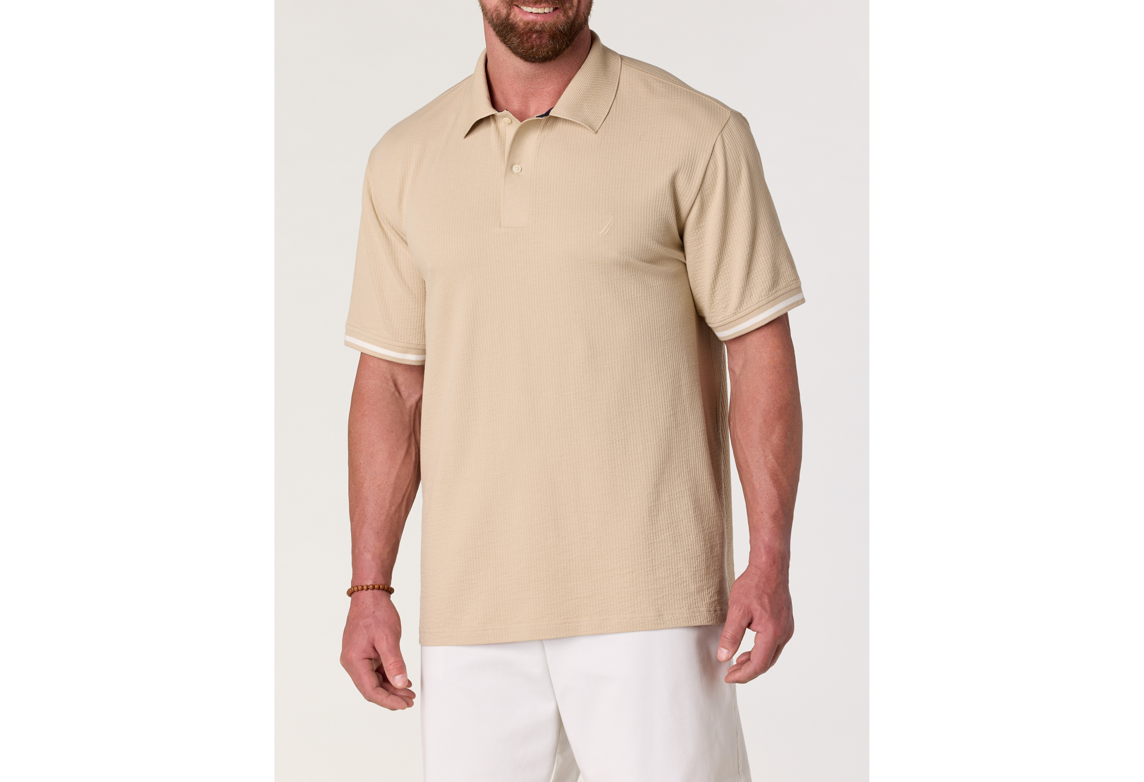 Compact Seersucker Polo Shirt