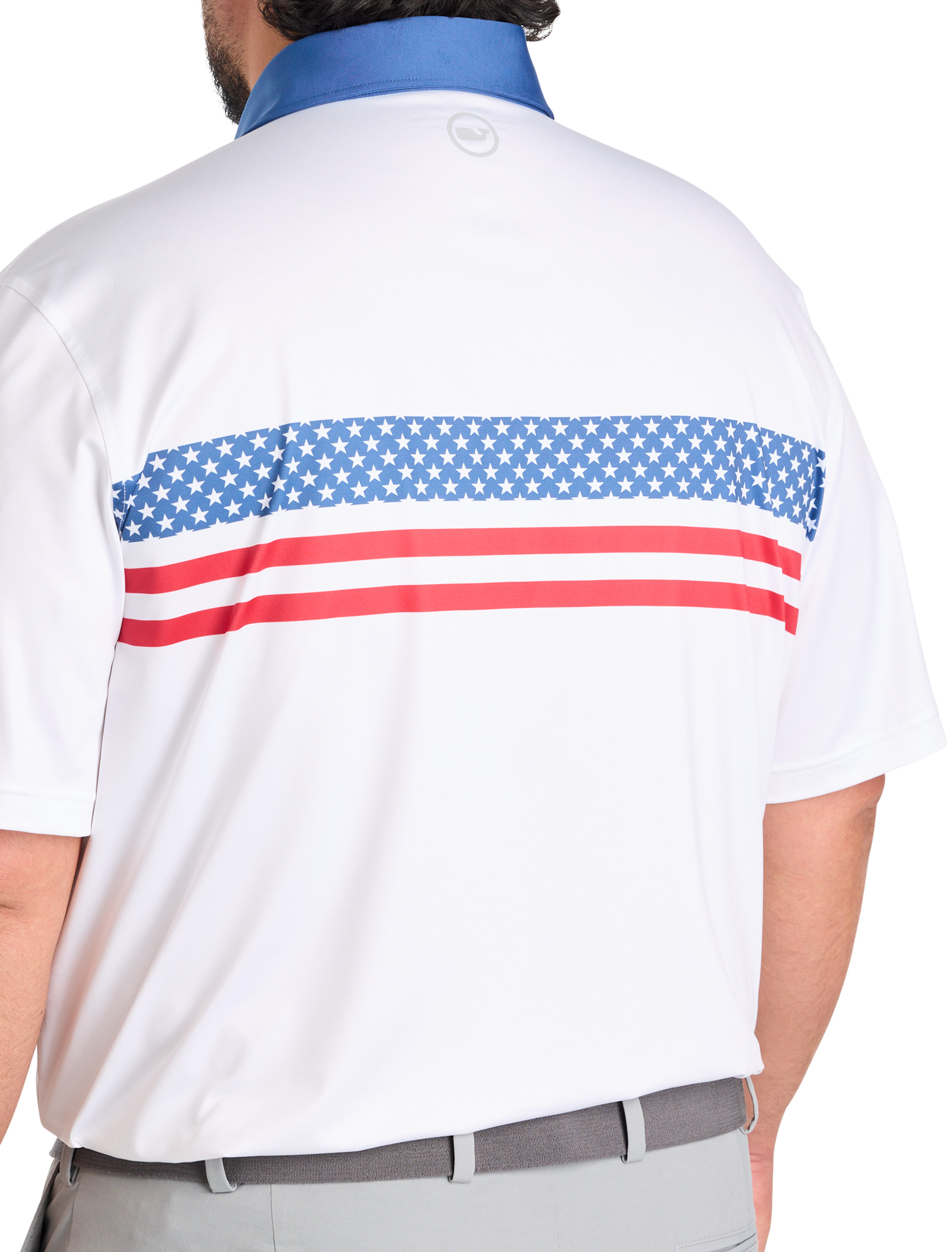 Americana Stripe Sankaty Performance Polo Shirt