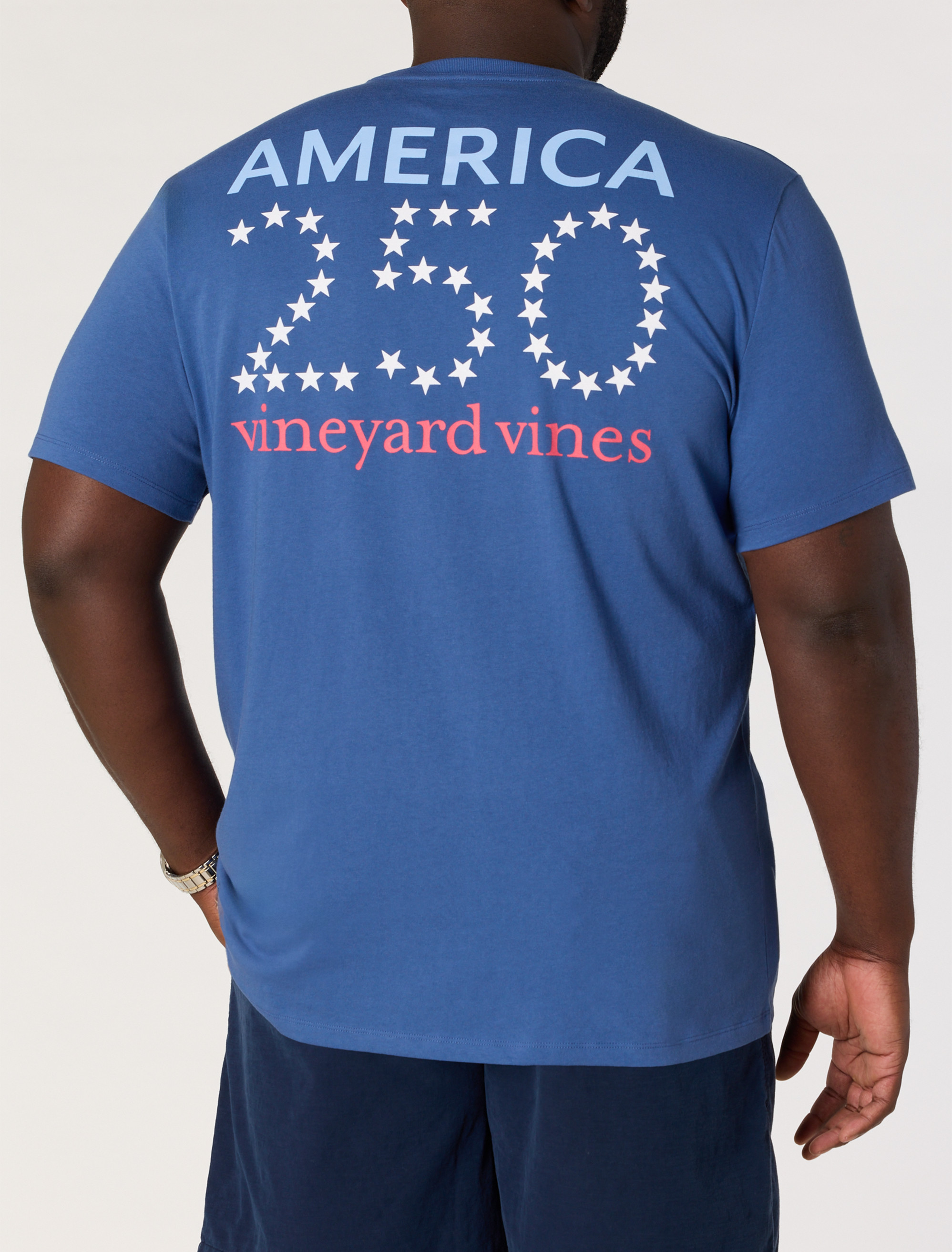 Big + Tall | Vineyard Vines Americana 250 Pocket T-Shirt | DXL