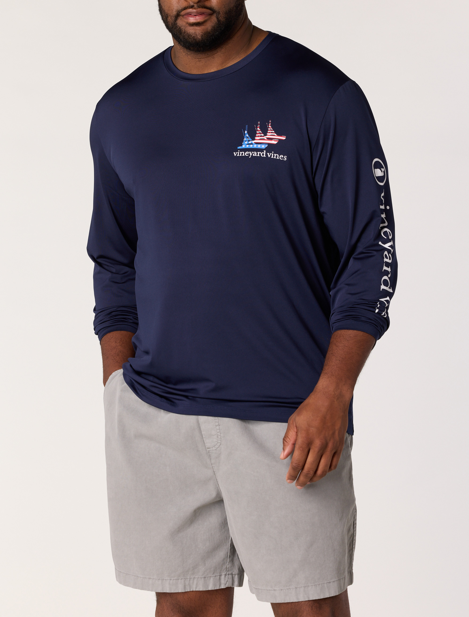 Big + Tall | Vineyard Vines Sportfisher Harbor T-Shirt | DXL