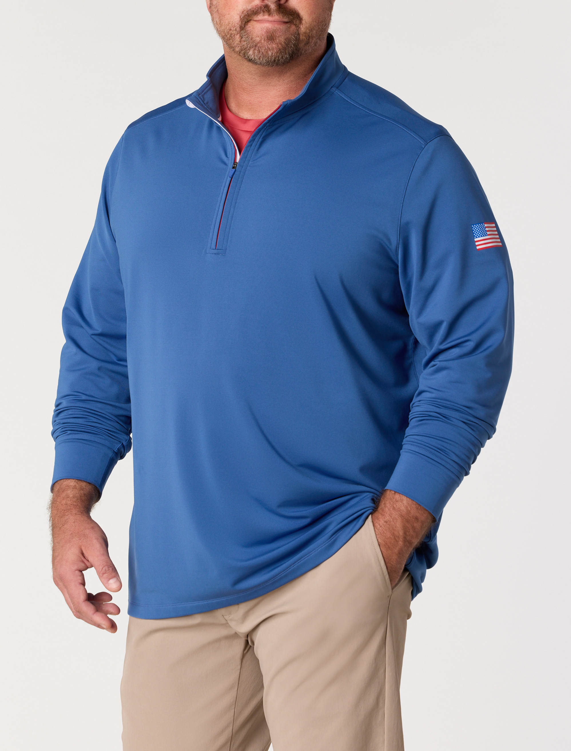 【るー】 Quarter Zip Men's Big + Tall | DXL