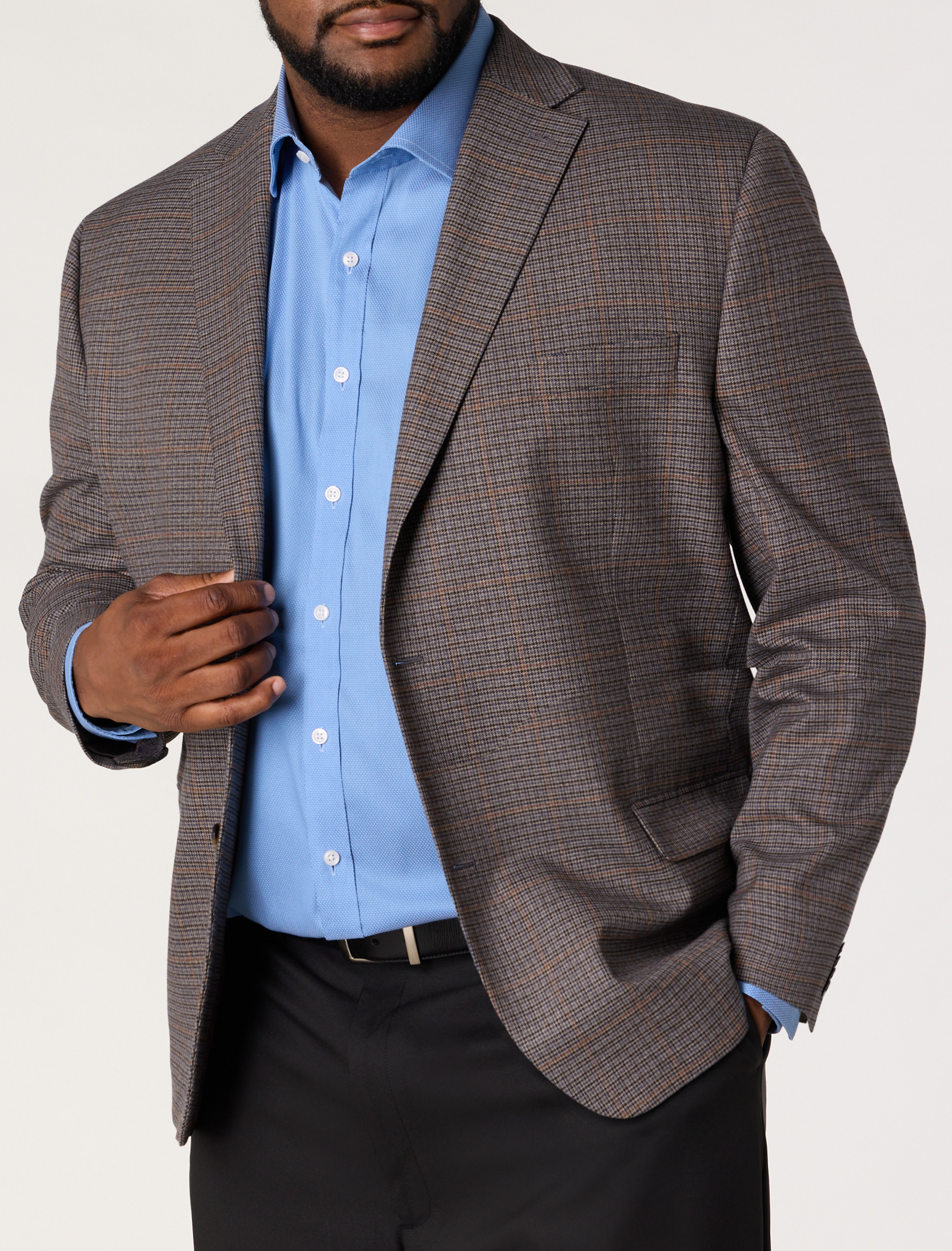 Tonal Houndstooth Sport Coat