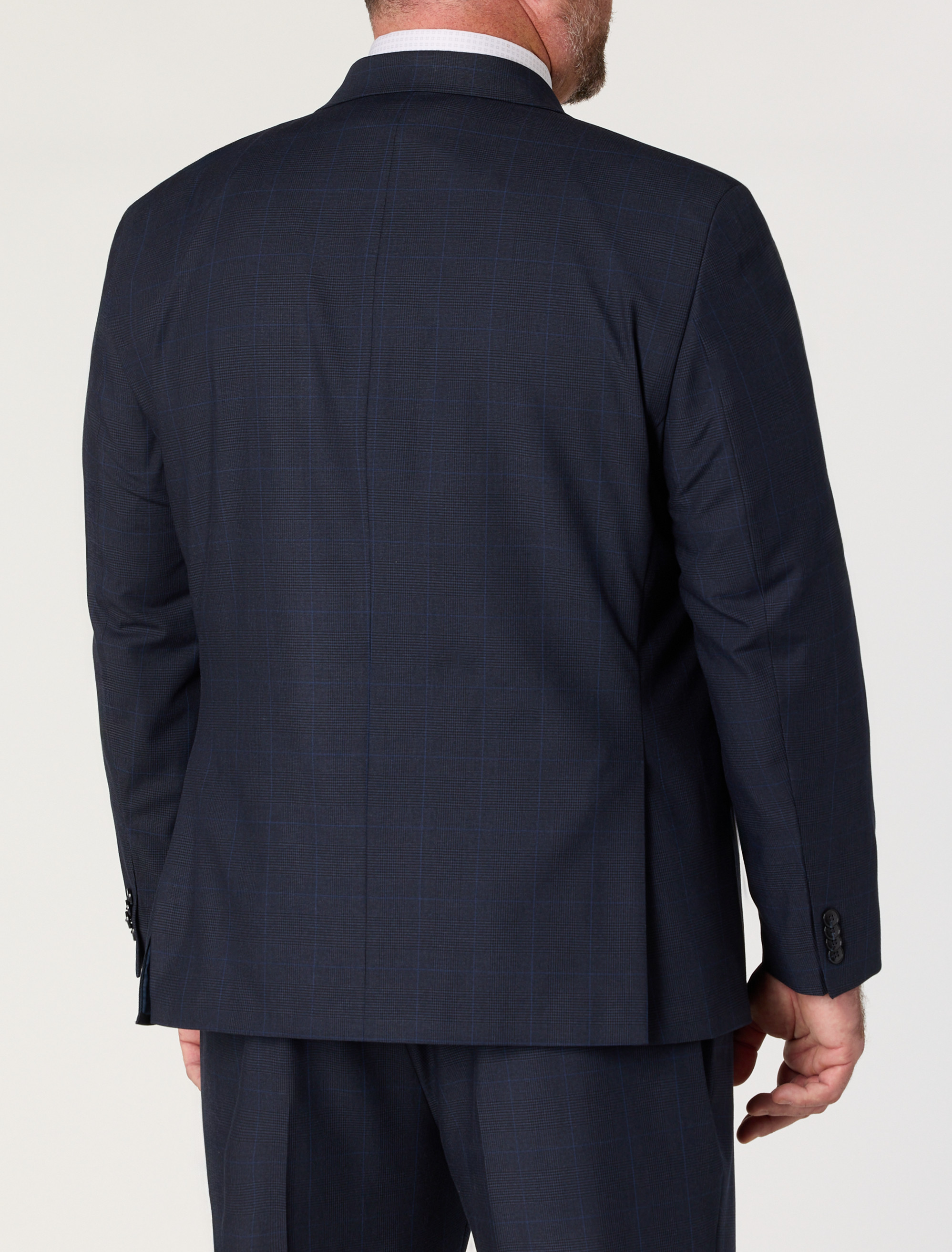 Big + Tall | Michael Kors Houndstooth Windowpane Suit Jacket | DXL