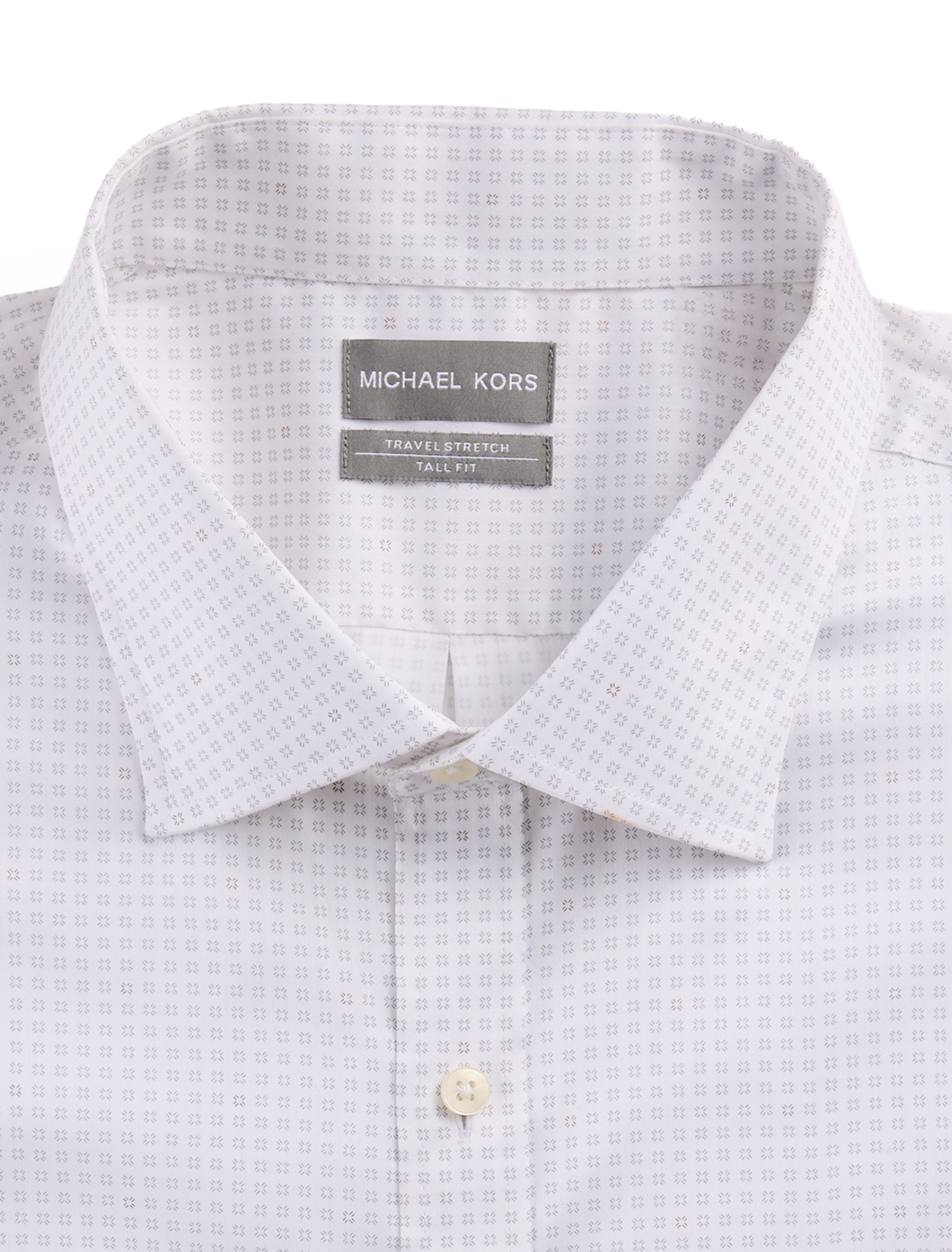 Micro Starburst Pattern Performance Dress Shirt