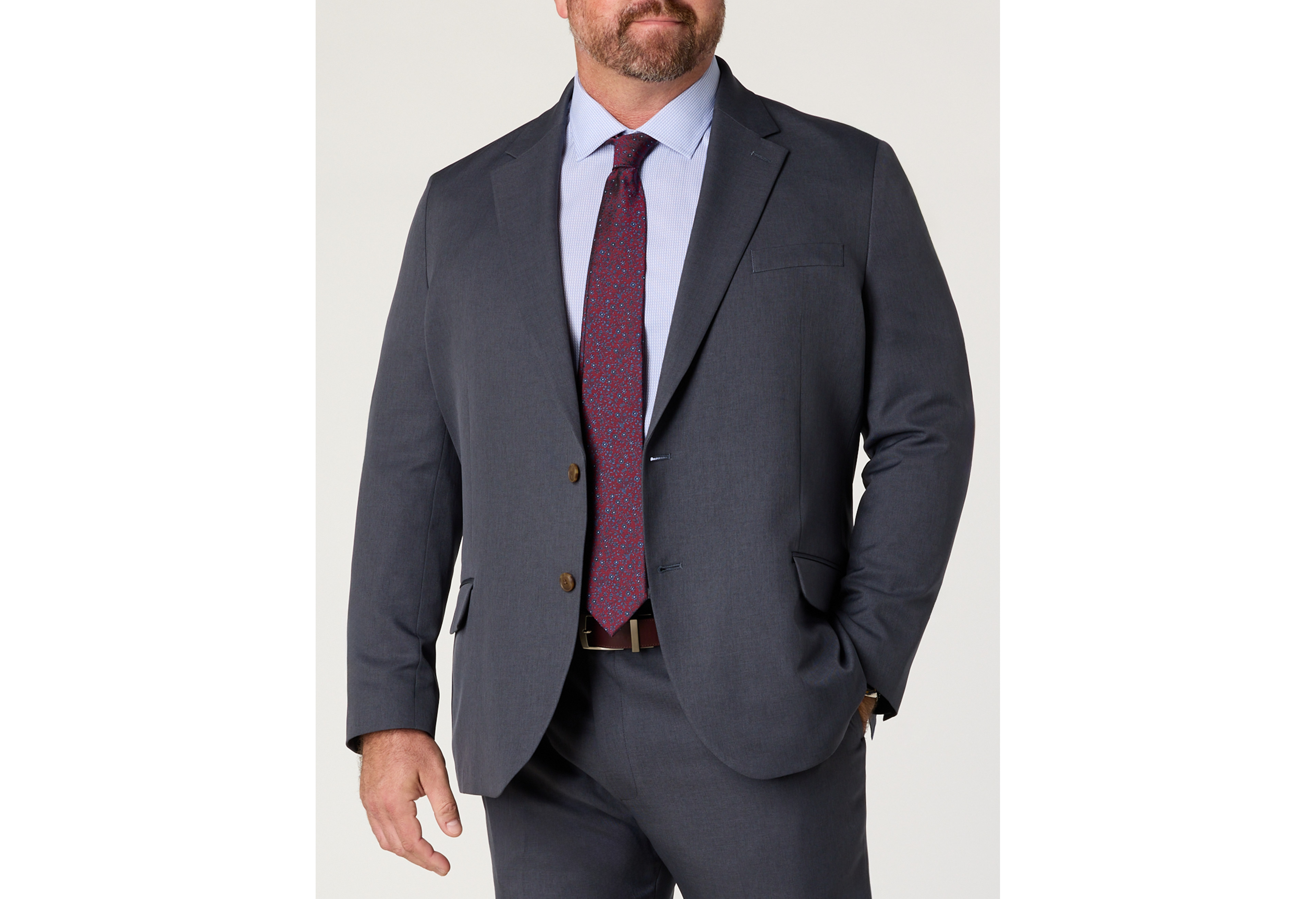 Smart Wash® Twill Suit Jacket