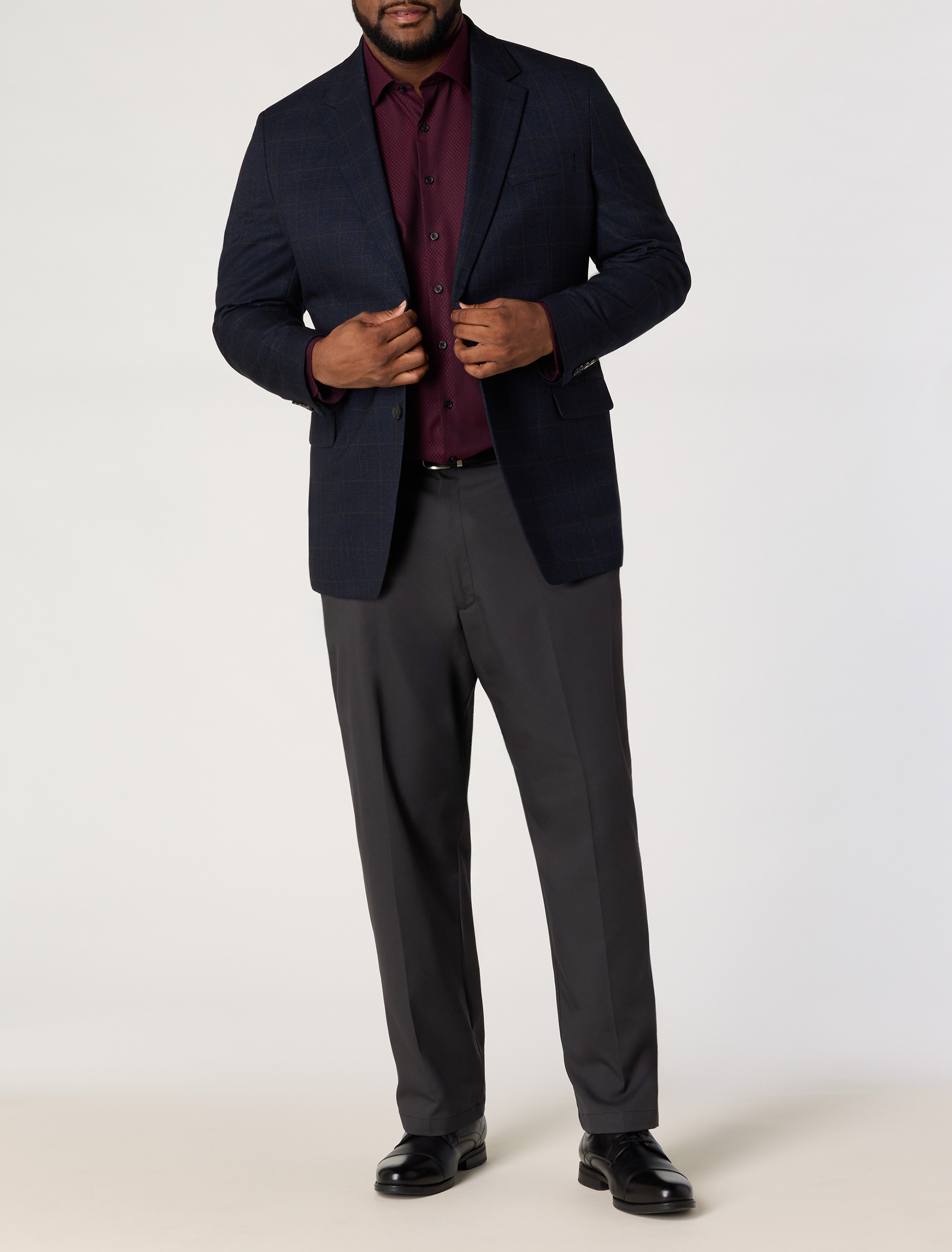 Textured Wrinkle-Free Dress Shirt