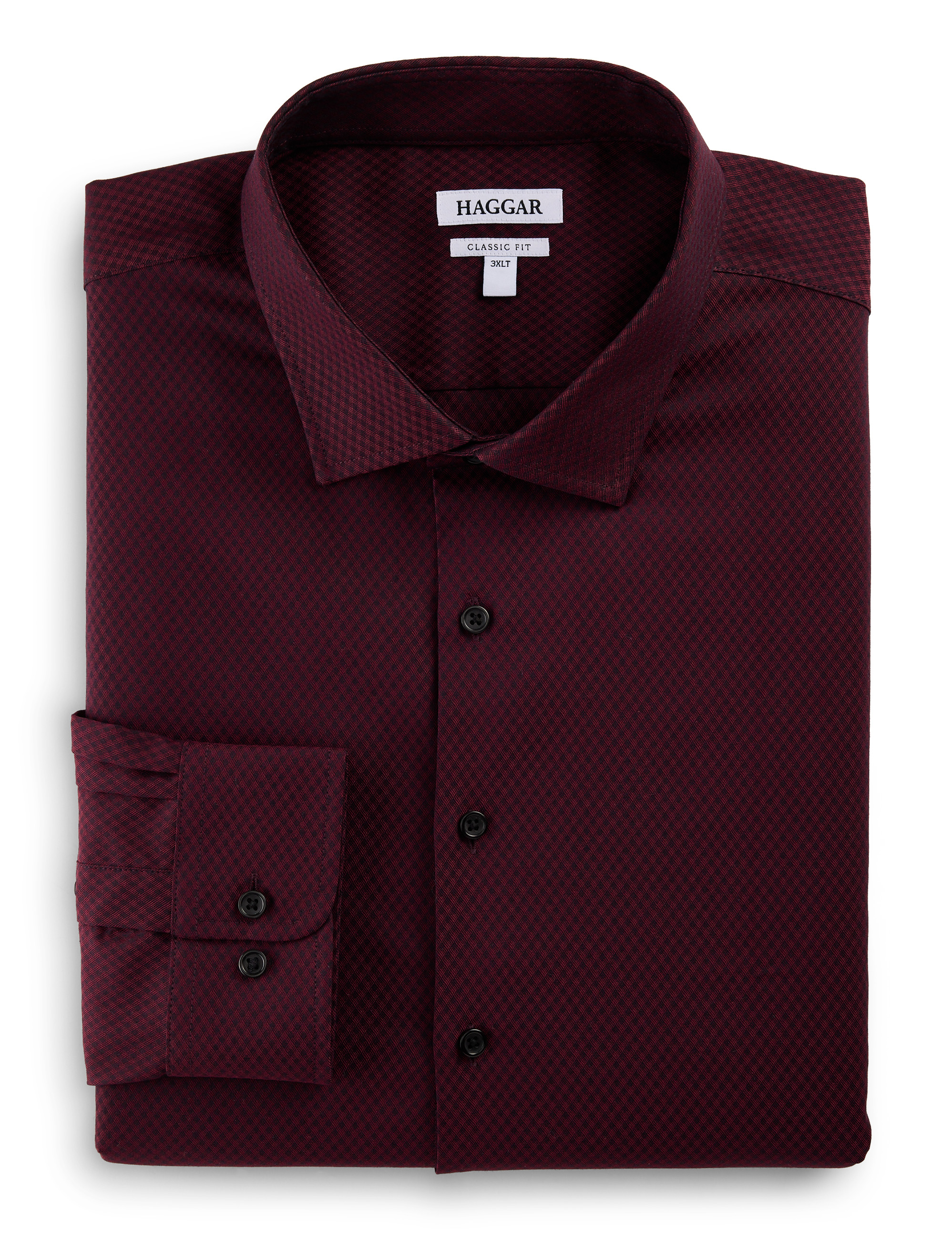 Textured Wrinkle-Free Dress Shirt
