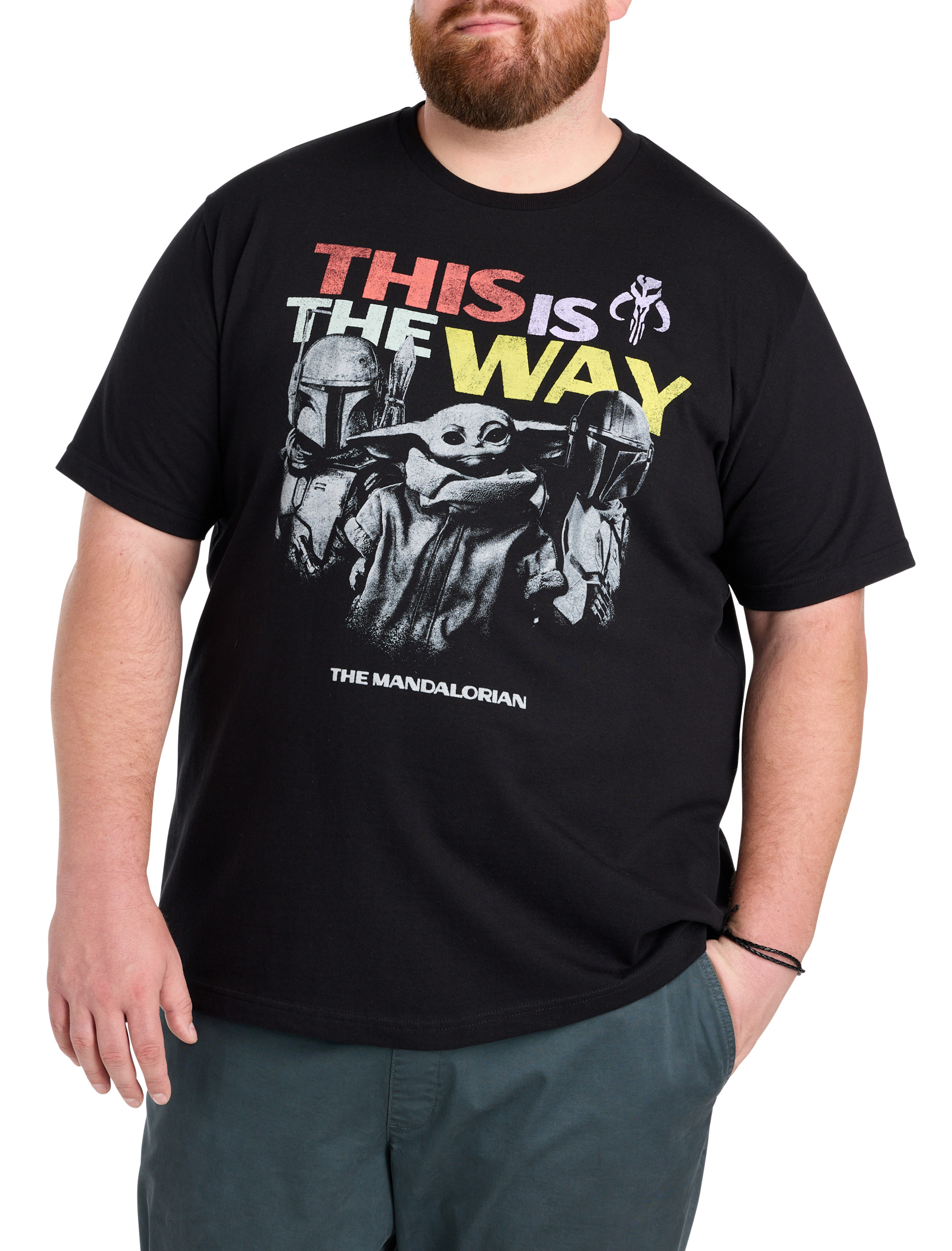 Big & Tall Men's Star Wars Mandalorian Graphic Tee - Black - Size 3XLT