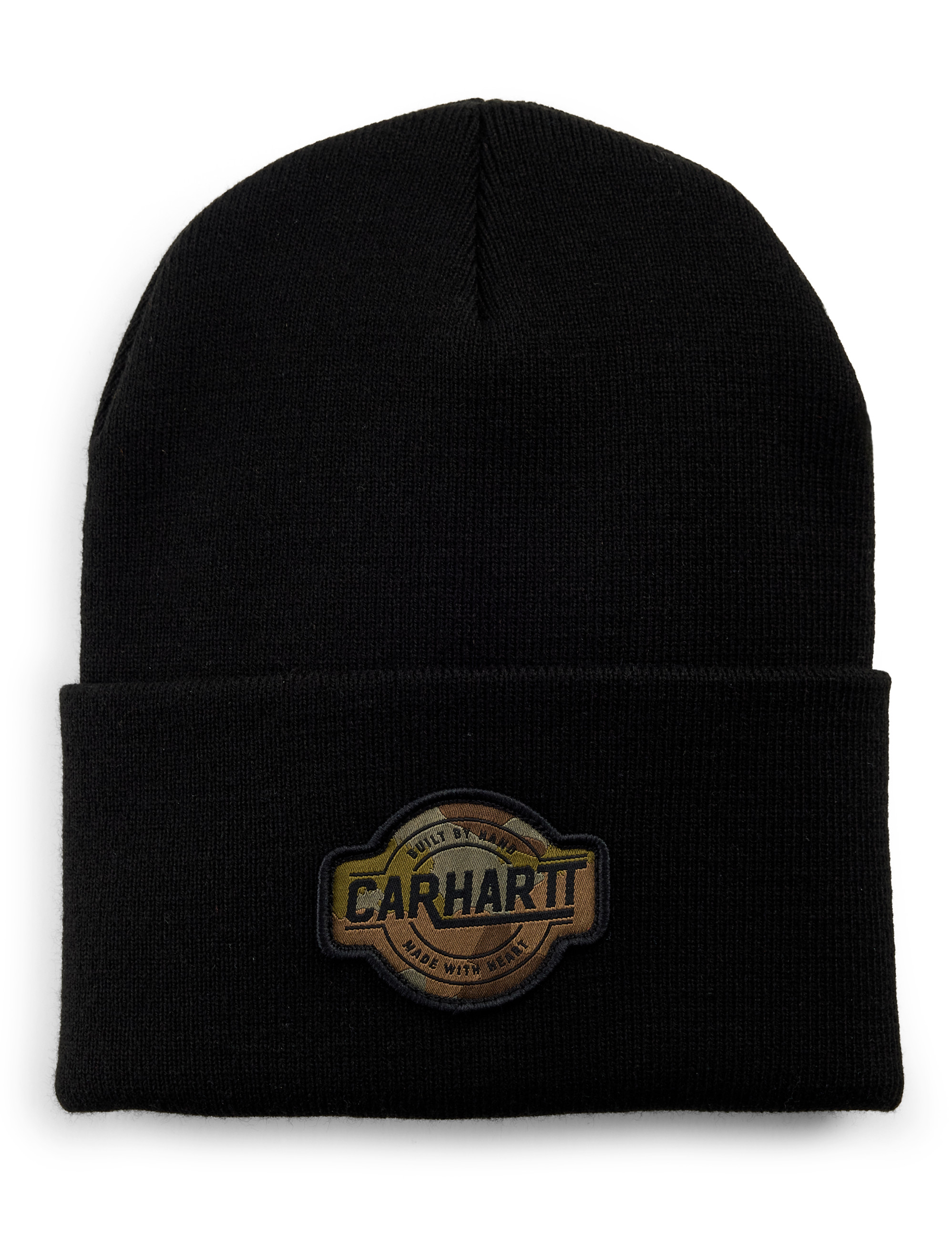 Camo Patch Cuffed Beanie