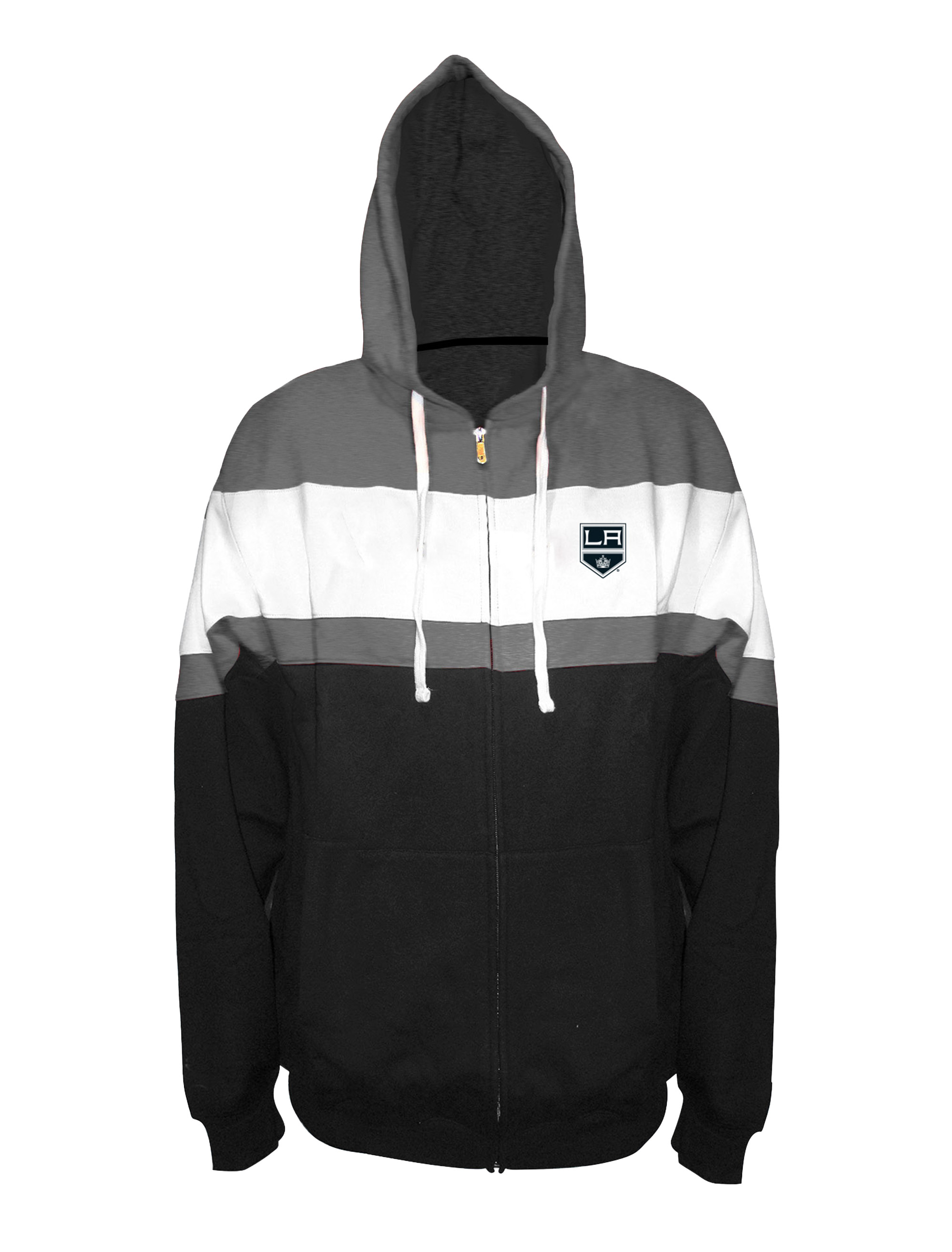 LA Kings Colorblocked Zip-Front Hoodie
